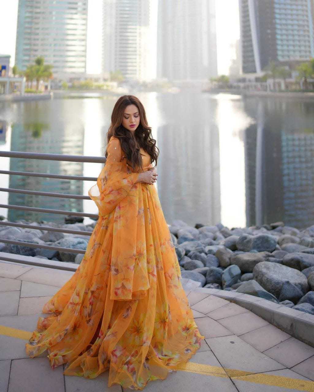 Ynf Faux Georgette RIN157 PB-1027 Lehengas Wedding Collections Festive Collections Wholesale Georgette Lehenga Lehenga With Dupatta Lehenga With Blouse Manufacturer