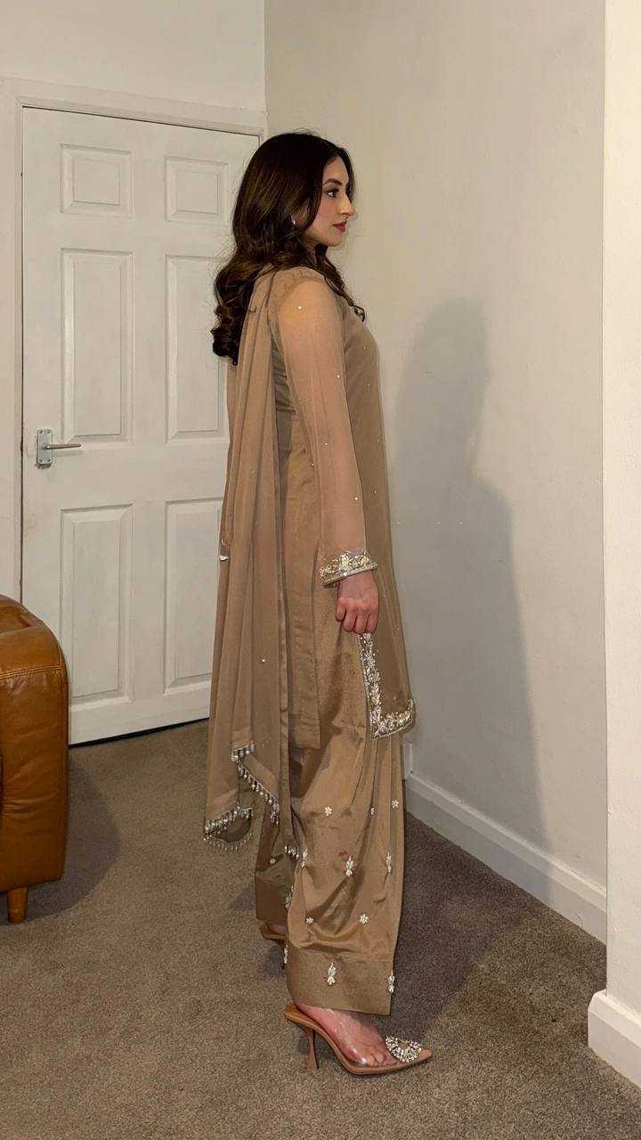 Ynf Faux Georgette RIN197 4606 Suits & Dresses Wedding Collections Festive Collections Wholesale Georgette Suit Wedding Suits Designer Suits Manufacturer