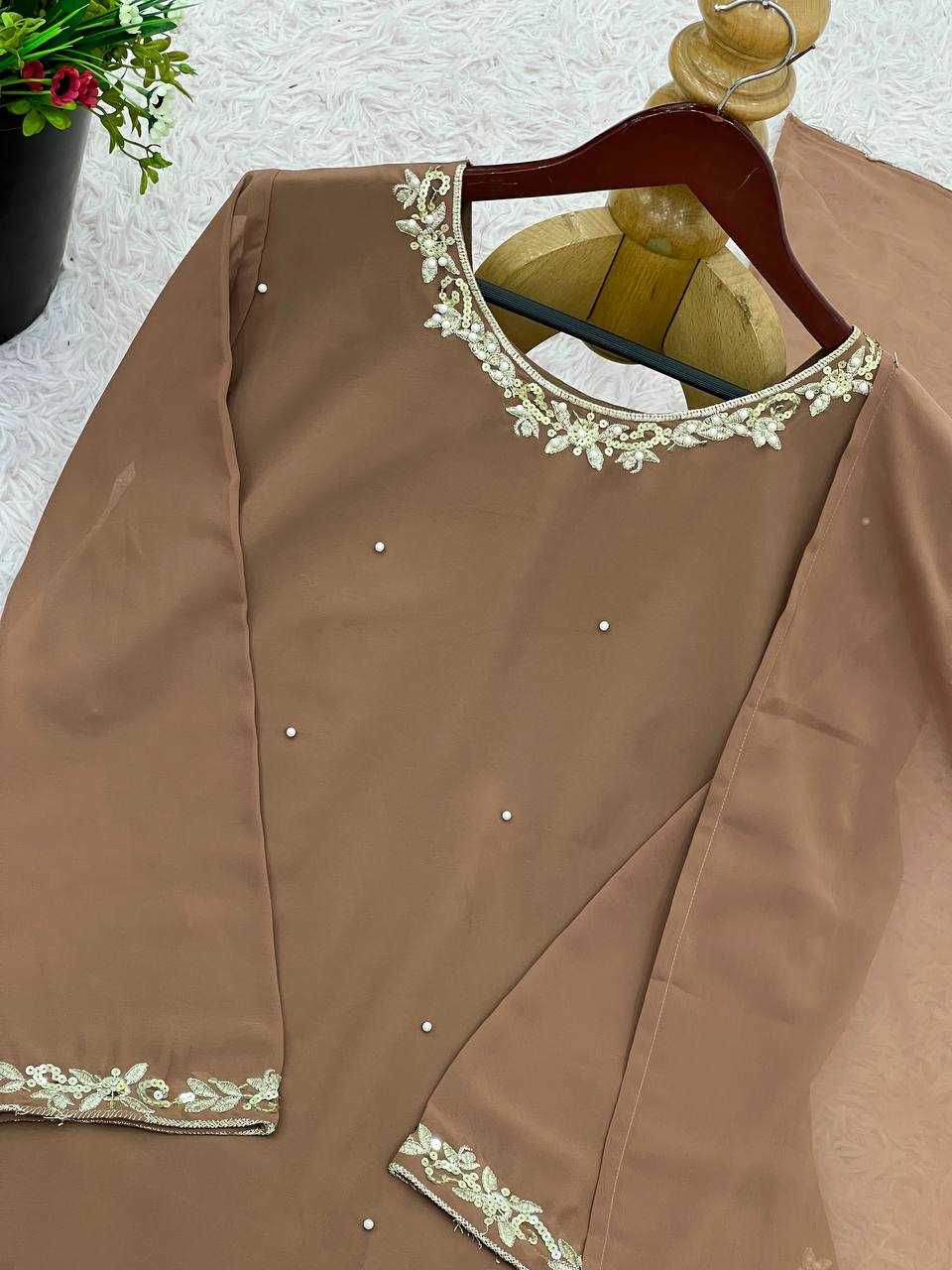 Ynf Faux Georgette RIN197 4606 Suits & Dresses Wedding Collections Festive Collections Wholesale Georgette Suit Wedding Suits Designer Suits Manufacturer