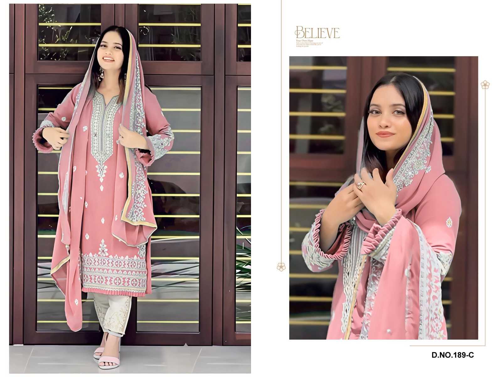 Ynf Faux Georgette RIN197 4660 Suits & Dresses Wedding Collections Festive Collections Wholesale Georgette Suit Party wear suits Bridal Suits Manufacturer
