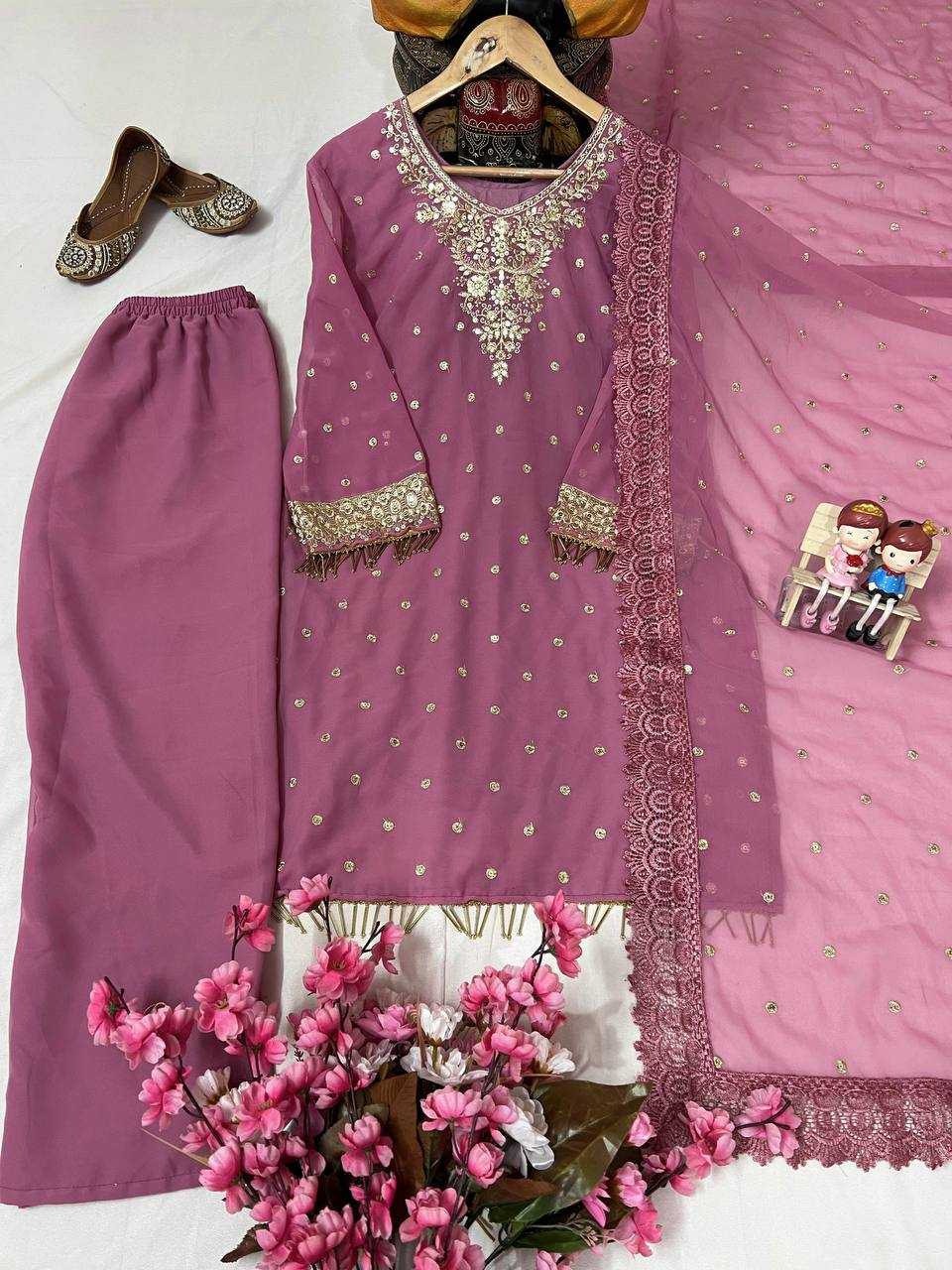 Ynf Georgette KESH492 1365 Kurti Wholesale Mirror Work Kurti Embroidered Kurtis Manufacturer