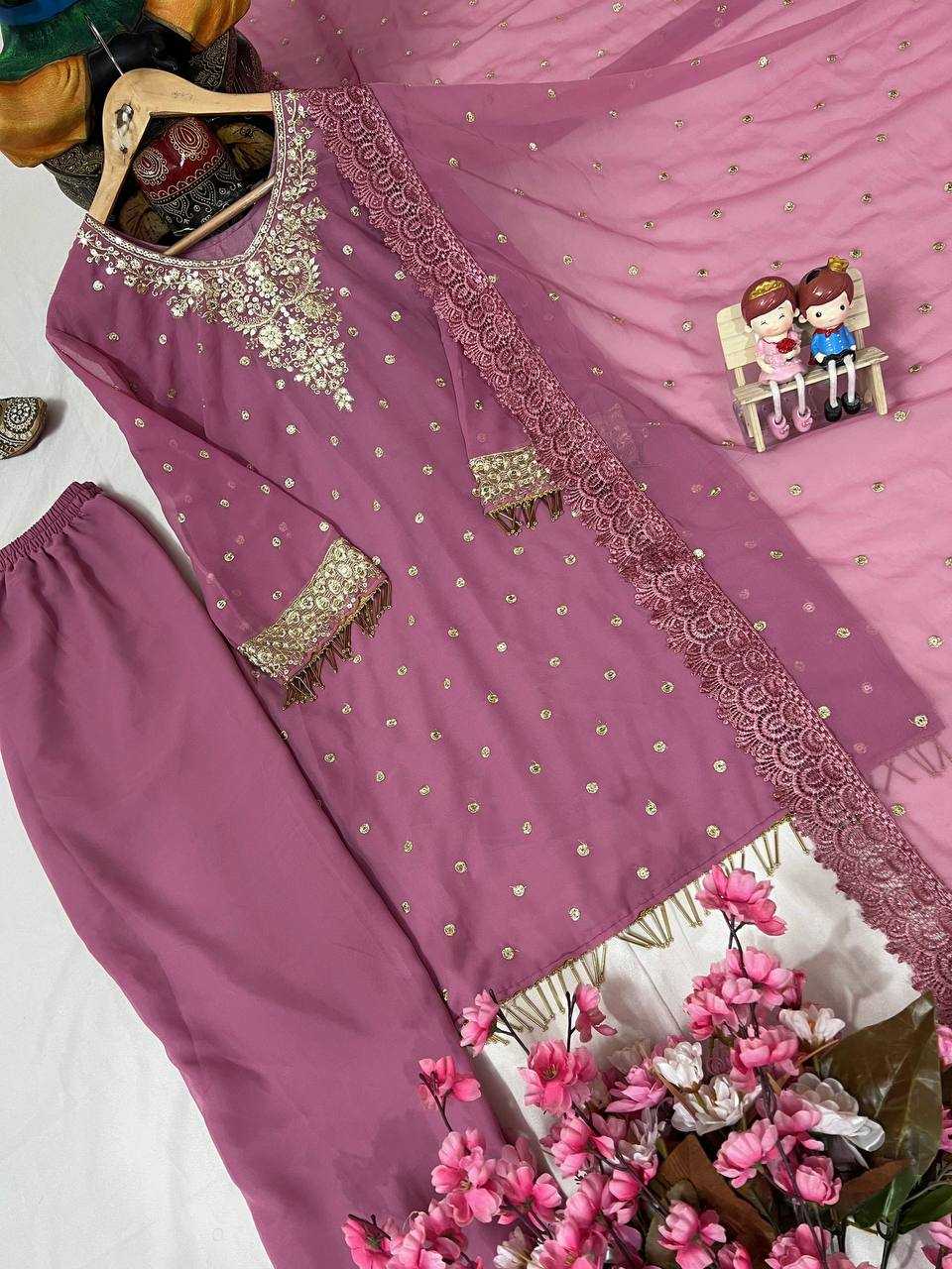 Ynf Georgette KESH492 1365 Kurti Wholesale Mirror Work Kurti Embroidered Kurtis Manufacturer