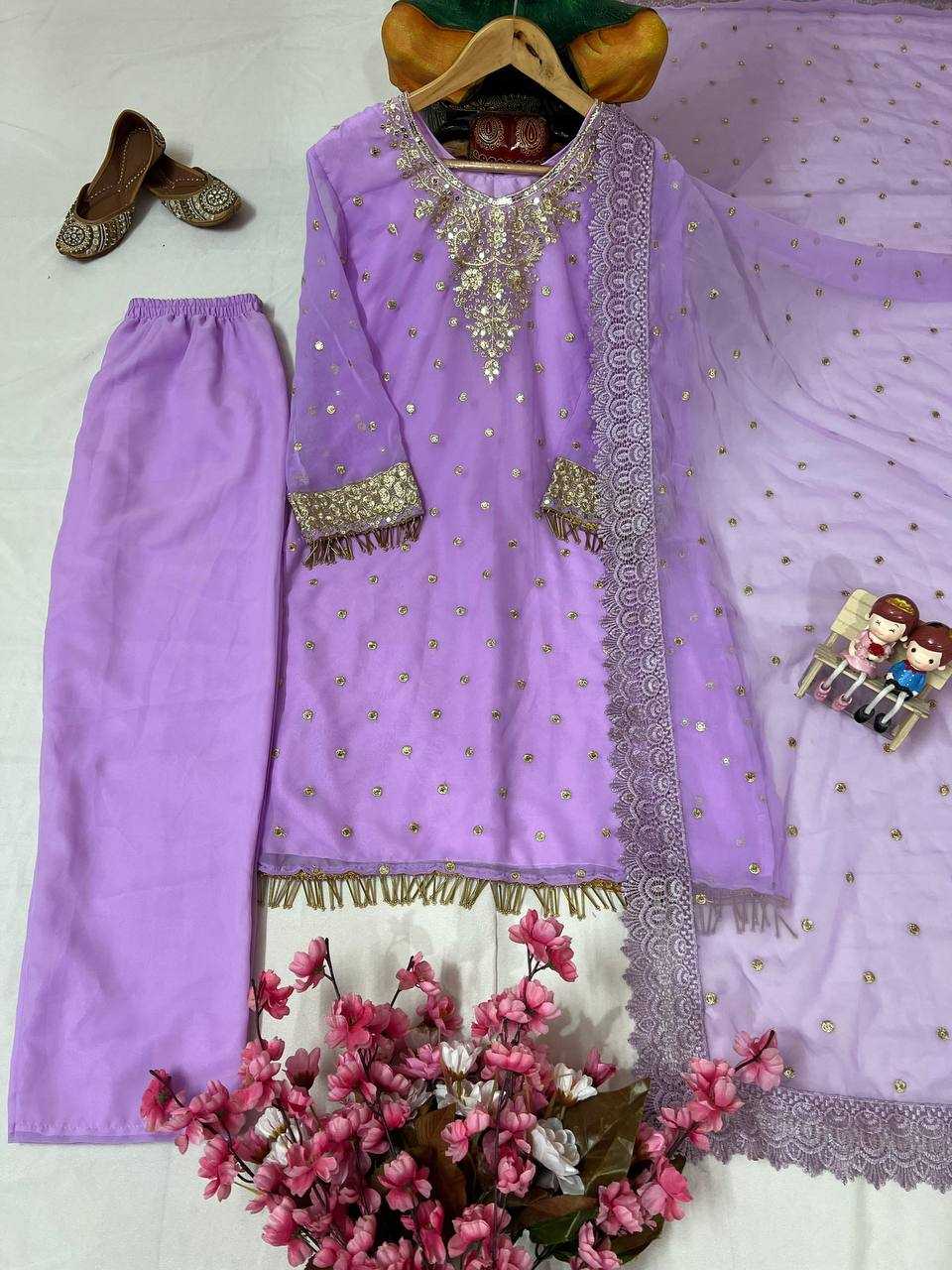 Ynf Georgette KESH492 1365 Kurti Wholesale Mirror Work Kurti Embroidered Kurtis Manufacturer
