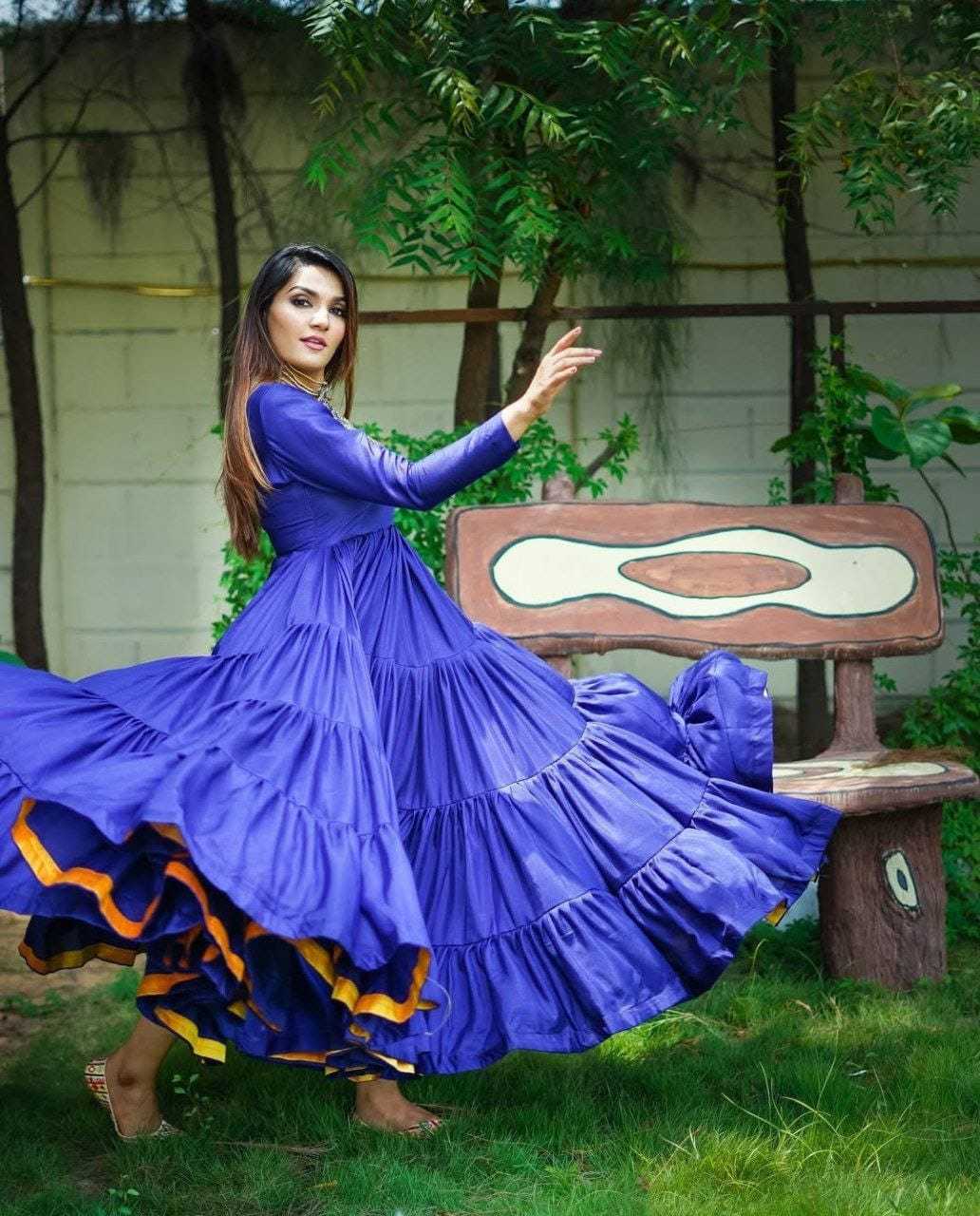Ynf Georgette RIN157 PC-3170 Gowns Festive Collections Plus Size Collections Wholesale Georgette Gown Party Wear Gowns Full Sleeve Gowns Manufacturer