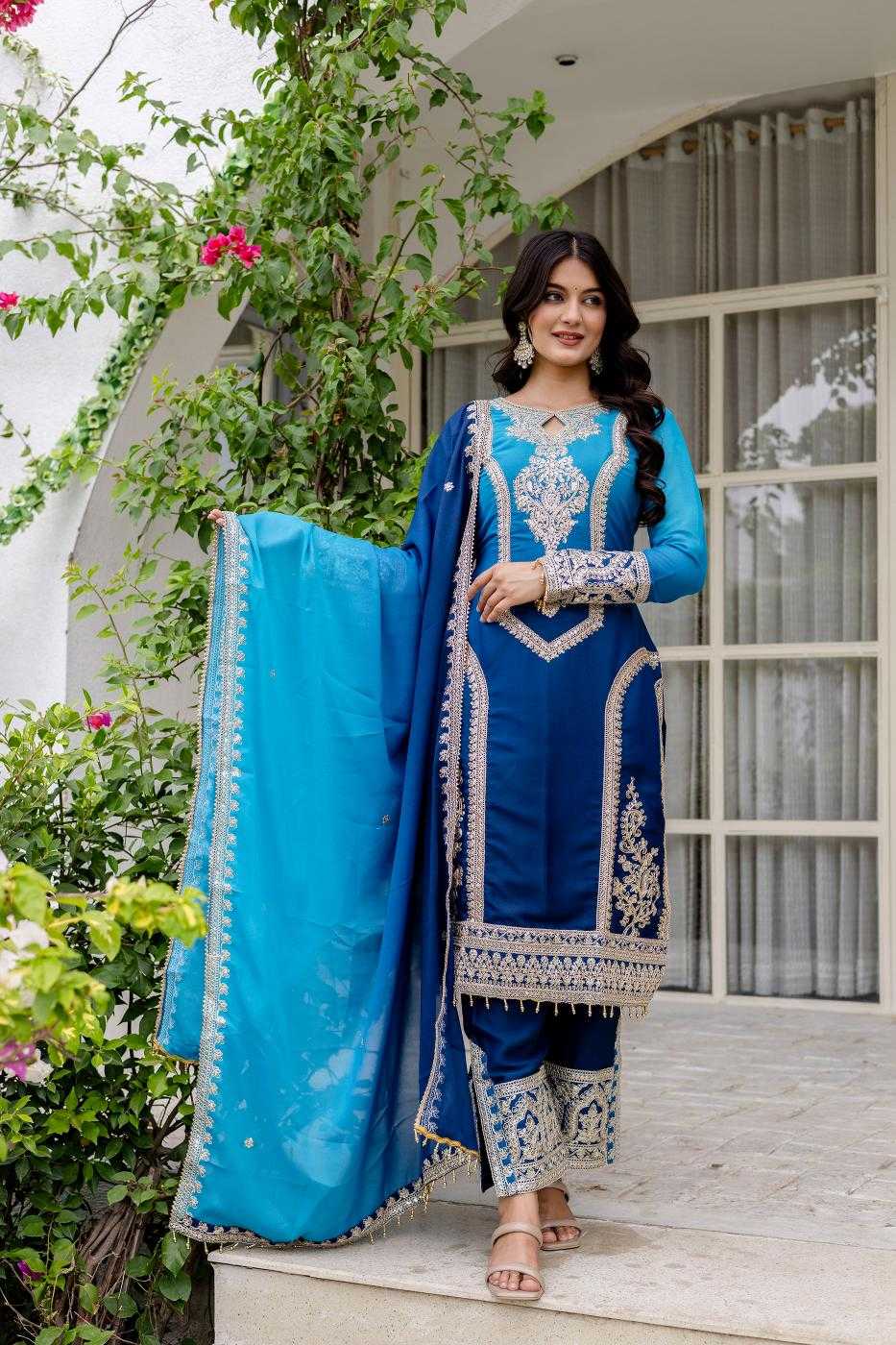 Ynf Georgette RIN197 4657 Suits & Dresses Wedding Collections Festive Collections Wholesale Georgette Suit Bridal Wedding Dresses Manufacturer