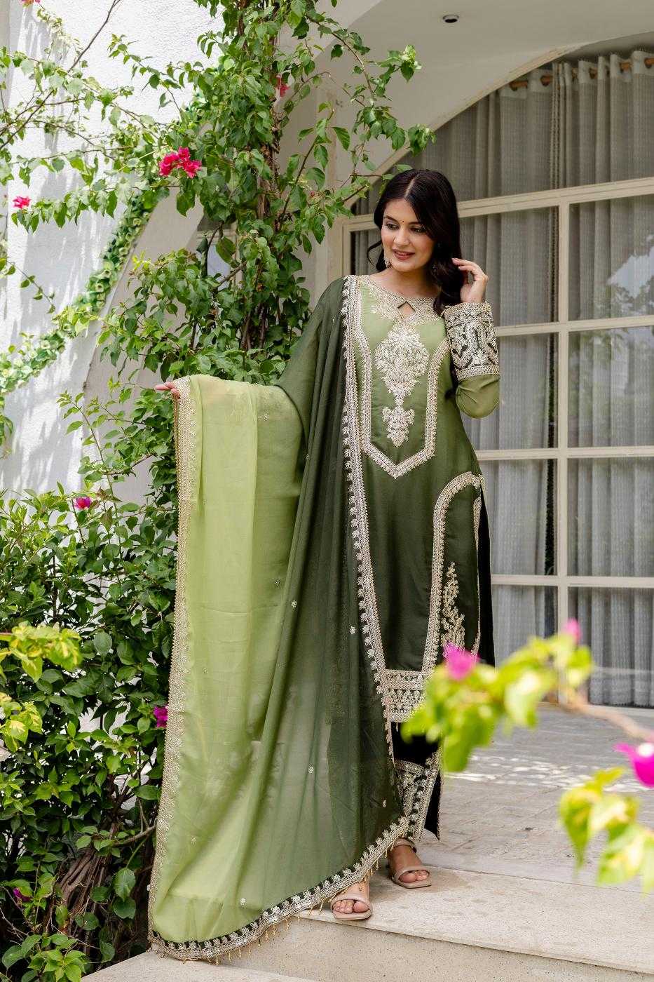 Ynf Georgette RIN197 4657 Suits & Dresses Wedding Collections Festive Collections Wholesale Georgette Suit Bridal Wedding Dresses Manufacturer