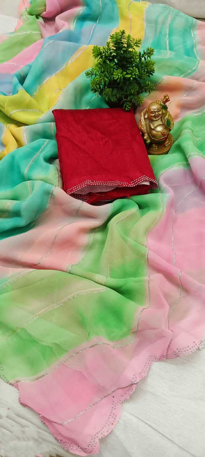 Ynf Georgette RIN203 236 Sarees Wedding Collections Festive Collections Wholesale Printed Sarees Georgette Sarees Sarees With Blouse Manufacturer