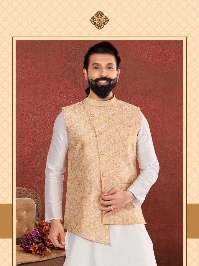 Ynf Jacquard RIN223 308B Mens Wear Wholesale Nehru Jacket Mens Ethnic Jackets Modi Jackets Manufacturer