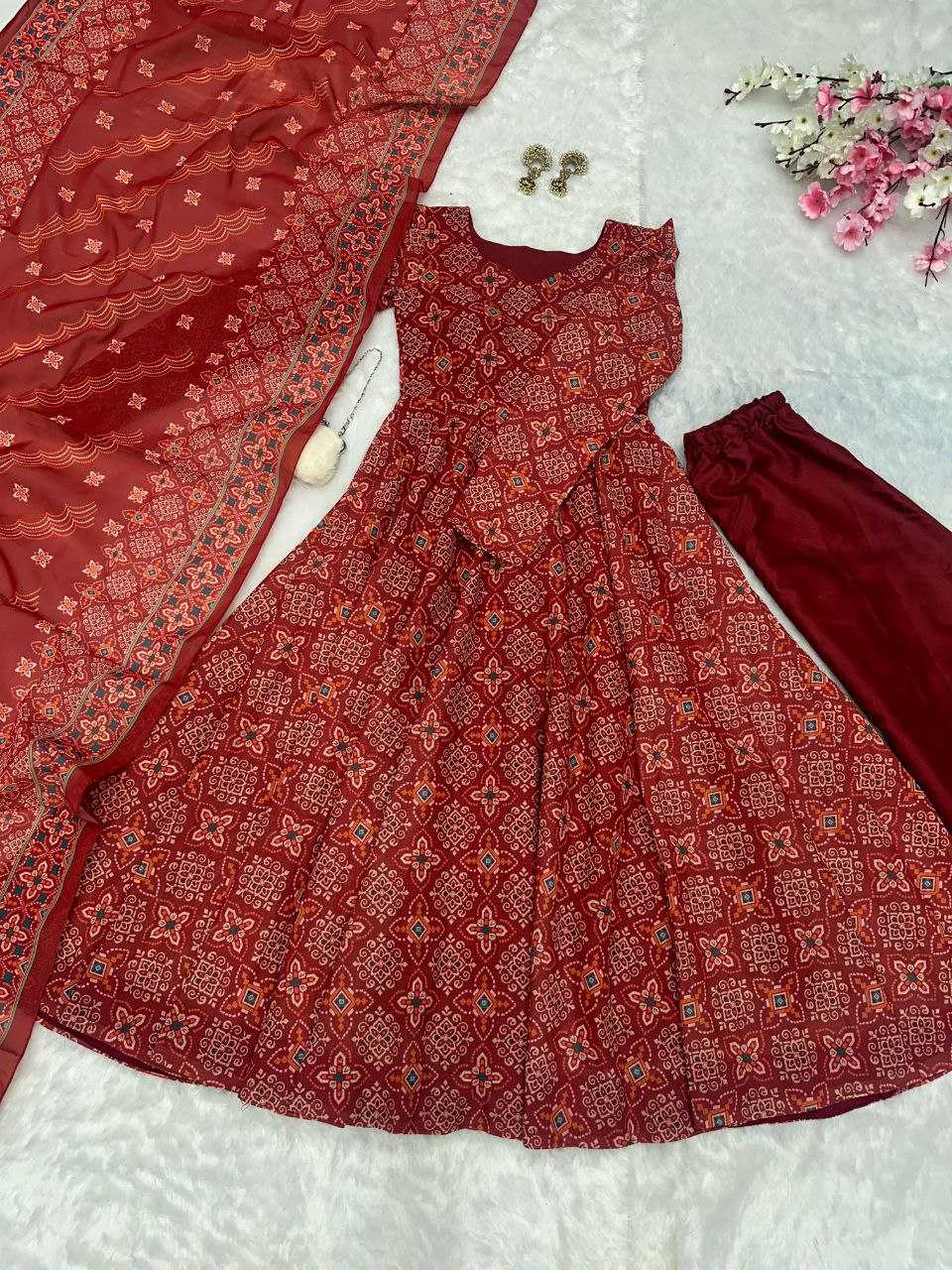 Ynf Pure Cotton KESH154 1140 Gowns Wholesale Printed Gowns Anarkali Gown Long Gowns Manufacturer