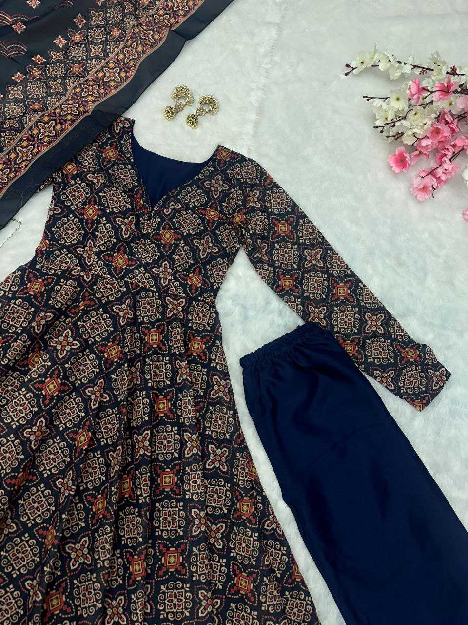Ynf Pure Cotton KESH154 1140 Gowns Wholesale Printed Gowns Anarkali Gown Long Gowns Manufacturer
