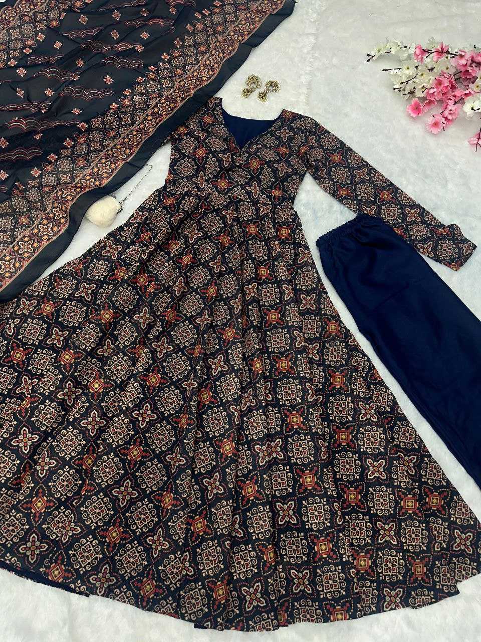 Ynf Pure Cotton KESH154 1140 Gowns Wholesale Printed Gowns Anarkali Gown Long Gowns Manufacturer