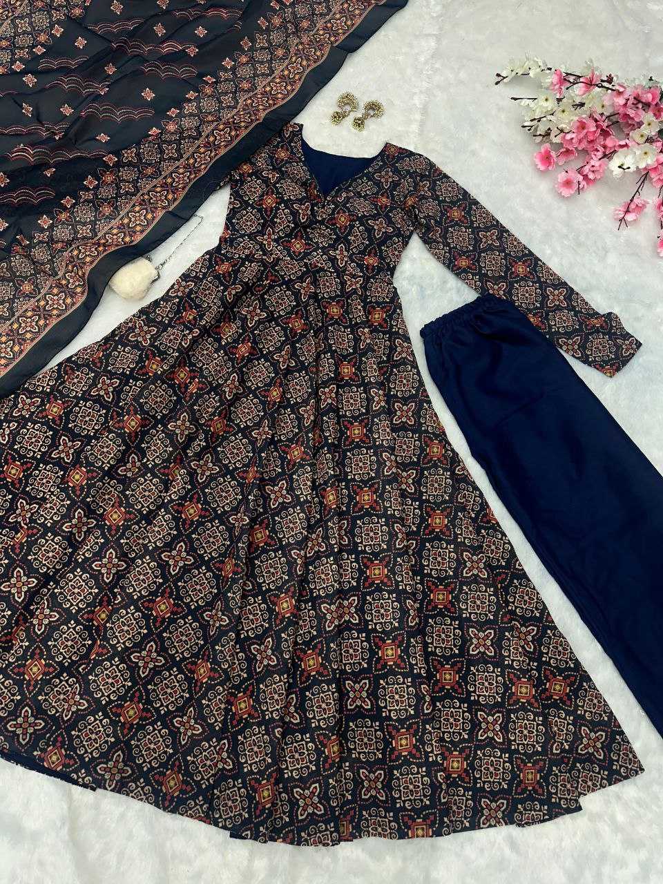 Ynf Pure Cotton KESH154 1140 Gowns Wholesale Printed Gowns Anarkali Gown Long Gowns Manufacturer