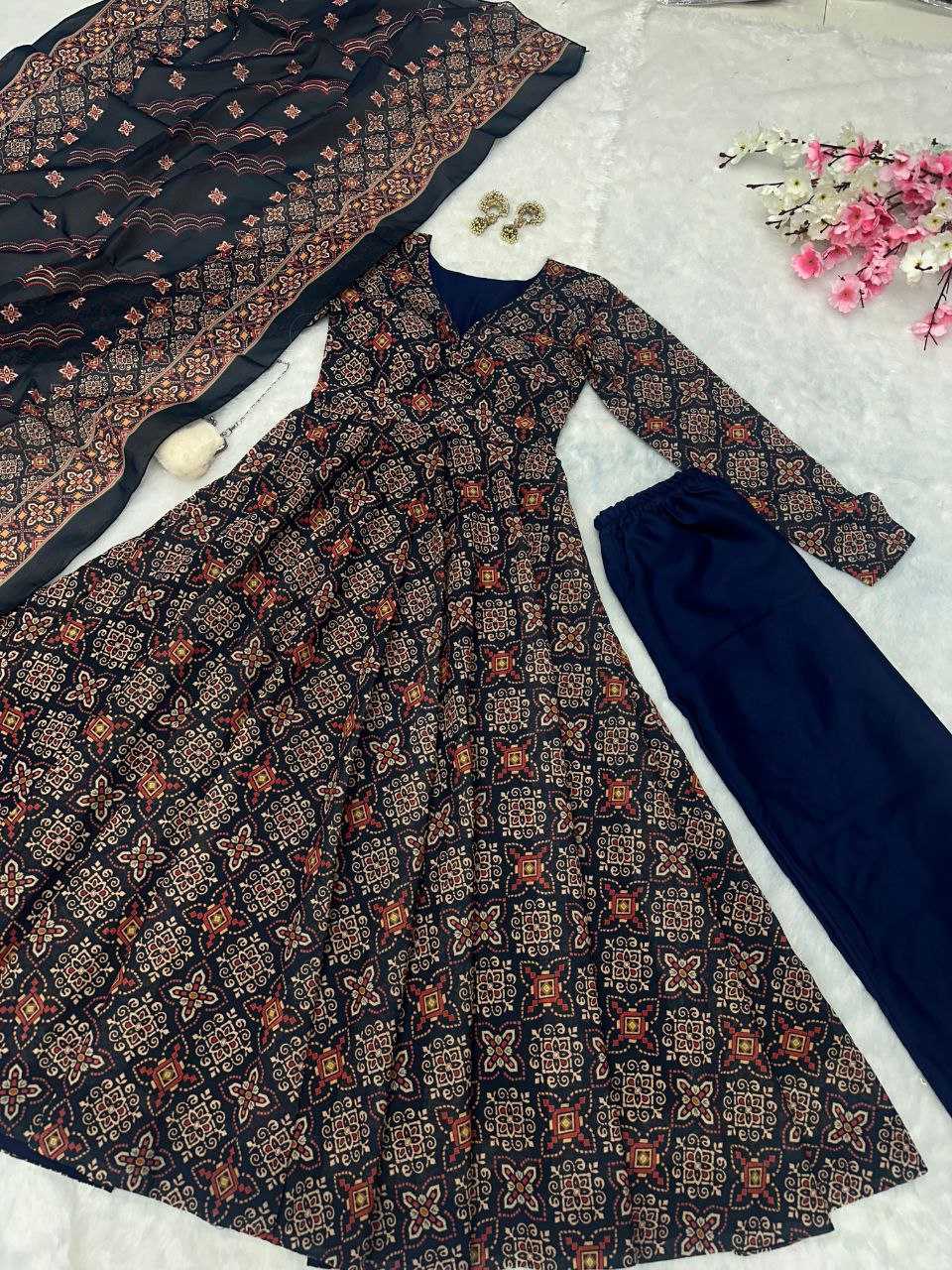 Ynf Pure Cotton KESH154 1140 Gowns Wholesale Printed Gowns Anarkali Gown Long Gowns Manufacturer
