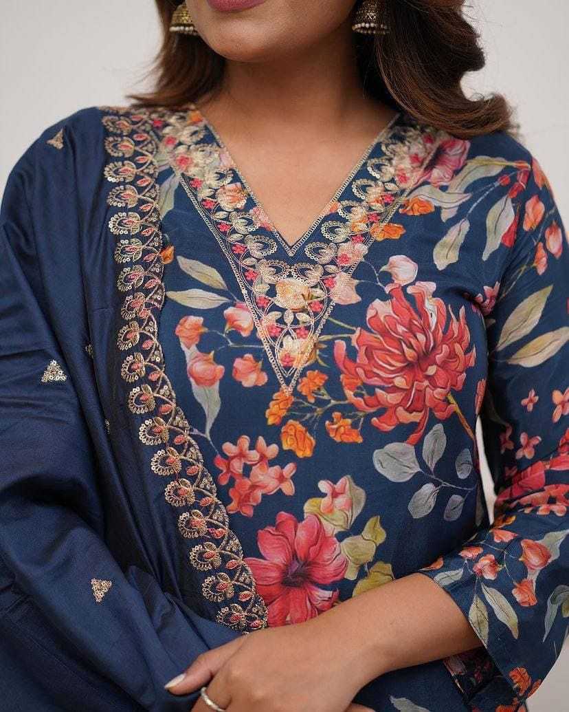 Ynf Russian Silk RIN222 SI-212 Suits & Dresses Wedding Collections Festive Collections Wholesale Embroidery Suits Ladies Silk Suit Party wear suits Manufacturer