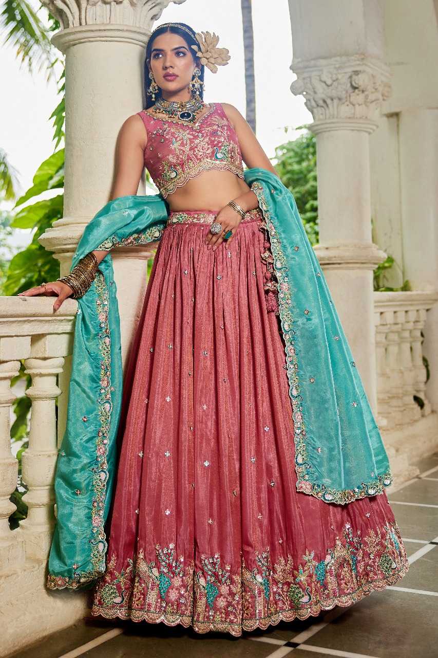 Ynf Satin RIN197 2945 Lehengas Wholesale Designer Lehenga Bridal Lehenga Embroidered Lehenga Manufacturer