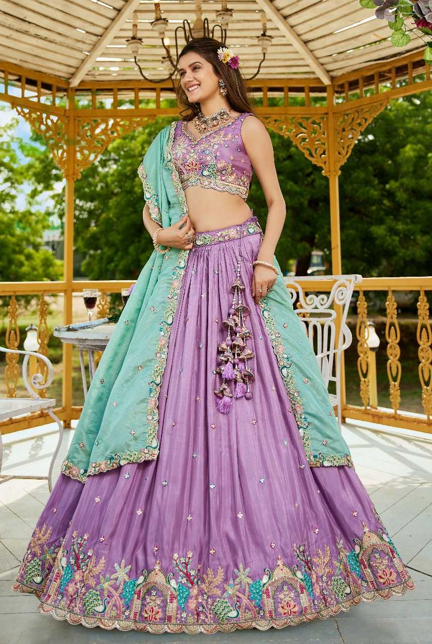 Ynf Satin RIN197 2945 Lehengas Wholesale Designer Lehenga Bridal Lehenga Embroidered Lehenga Manufacturer