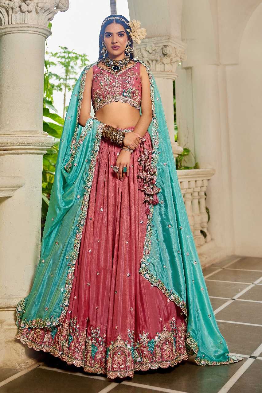 Ynf Satin RIN197 2945 Lehengas Wholesale Designer Lehenga Bridal Lehenga Embroidered Lehenga Manufacturer
