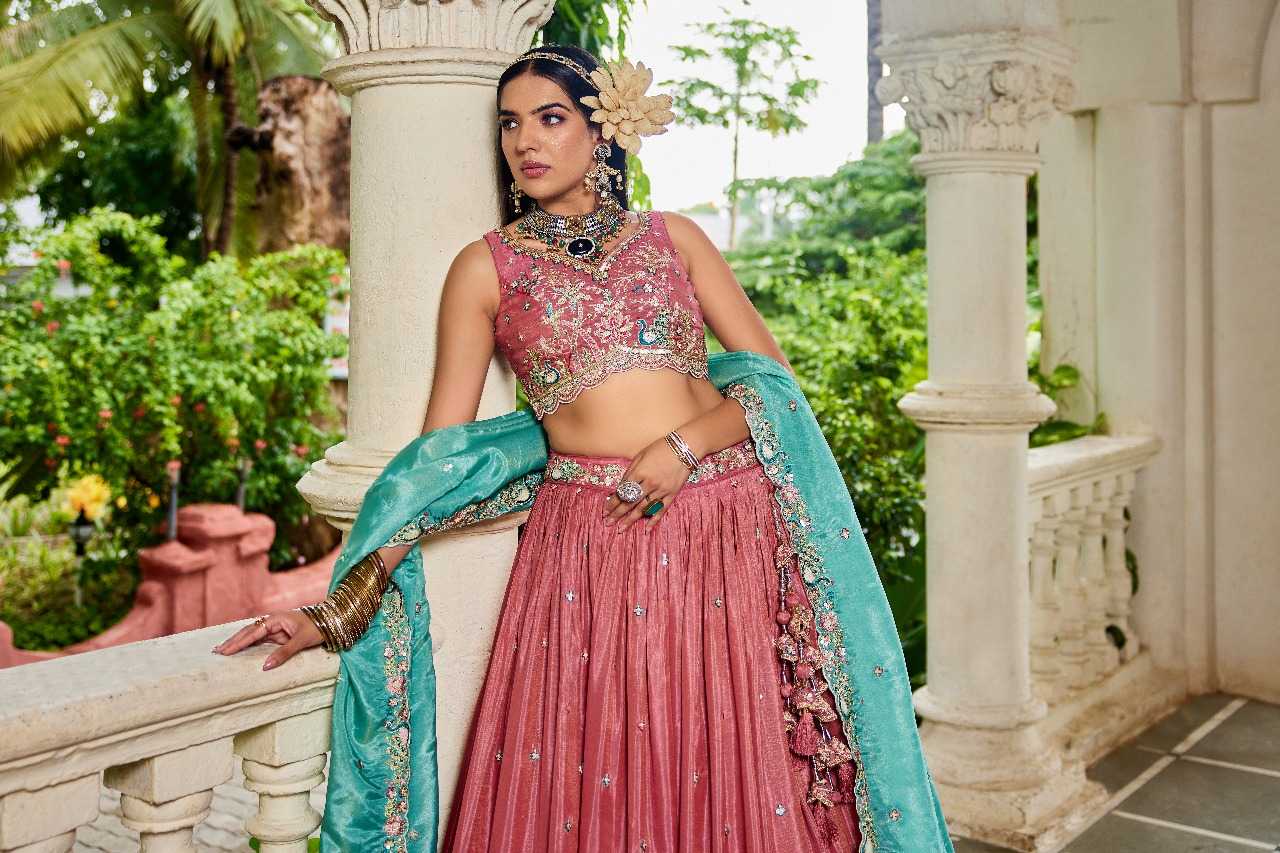 Ynf Satin RIN197 2945 Lehengas Wholesale Designer Lehenga Bridal Lehenga Embroidered Lehenga Manufacturer
