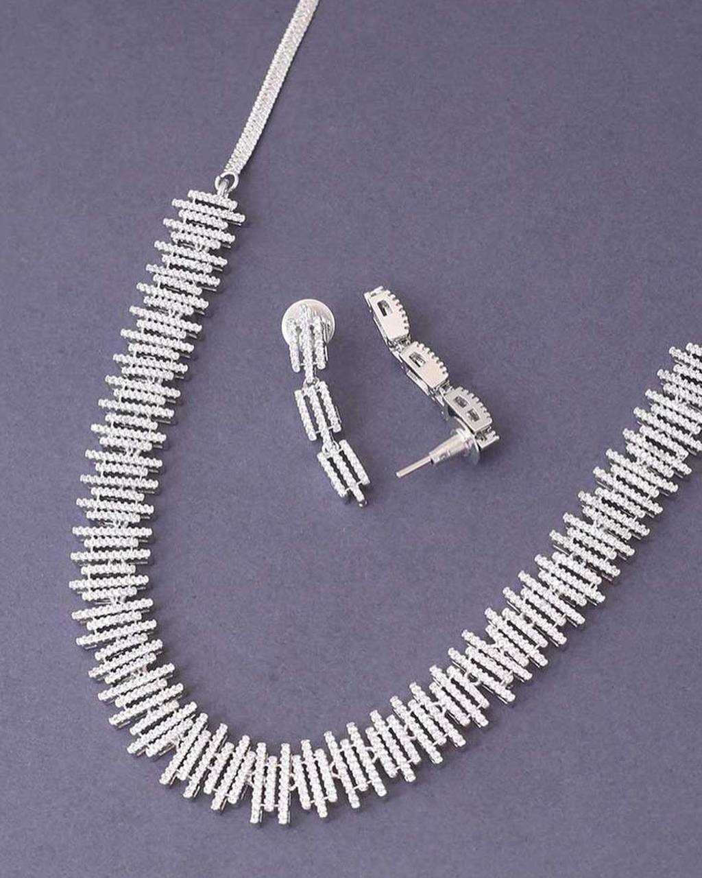 Ynf AD Diamond Womens Jewellery Wholesale AD Diamond Necklace Necklaces Set Fashion Necklace Manufacturer