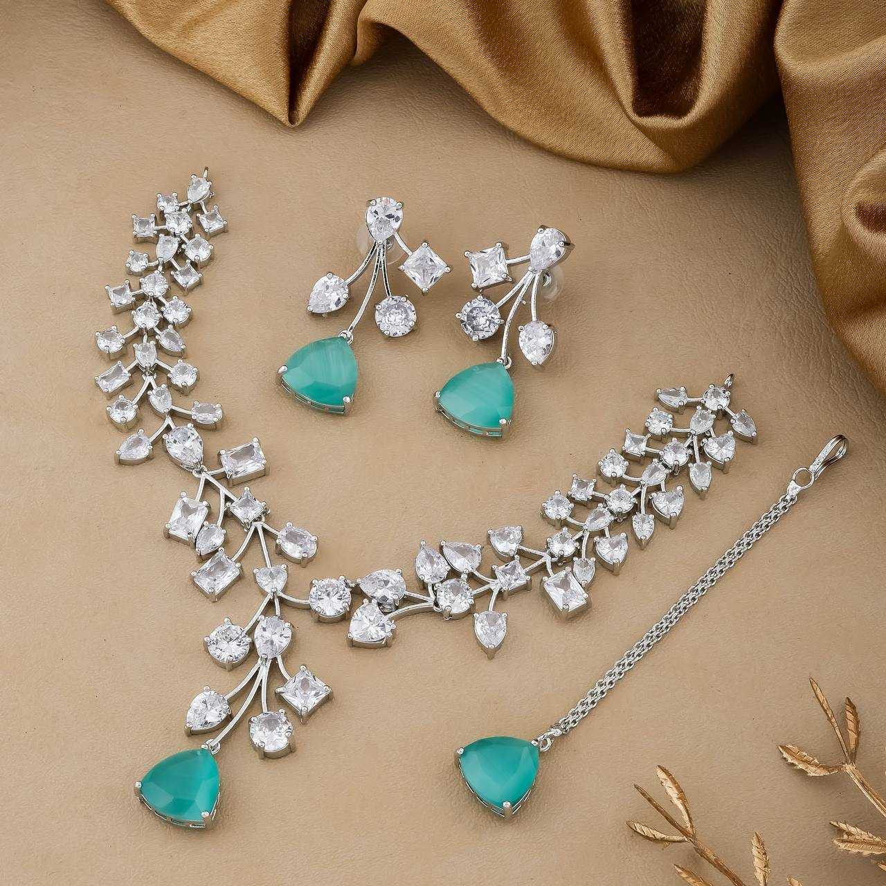 Ynf AD Diamond Womens Jewellery Wholesale AD Diamond Necklace Necklaces Set Fashion Necklace Manufacturer