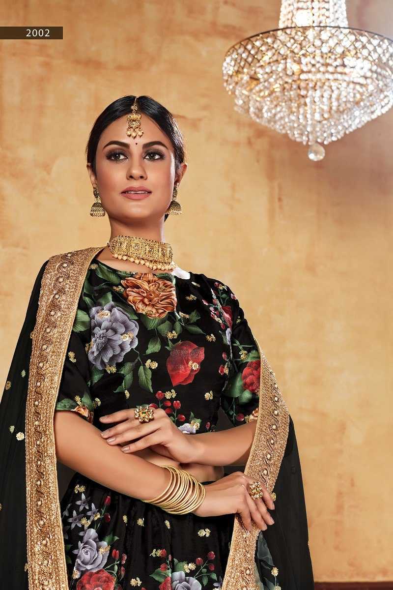 Ynf Art Silk RIN227 2002 Lehengas Wedding Collections Festive Collections Wholesale Silk Lehenga Embroidered Lehenga Lehenga With Blouse Manufacturer