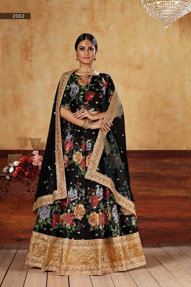 Ynf Art Silk RIN227 2002 Lehengas Wedding Collections Festive Collections Wholesale Silk Lehenga Embroidered Lehenga Lehenga With Blouse Manufacturer