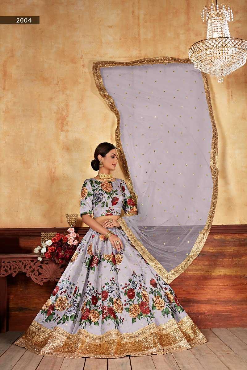 Ynf Art Silk RIN227 2004 Lehengas Wholesale Fancy Lehenga Traditional Lehenga Printed Lehenga Manufacturer