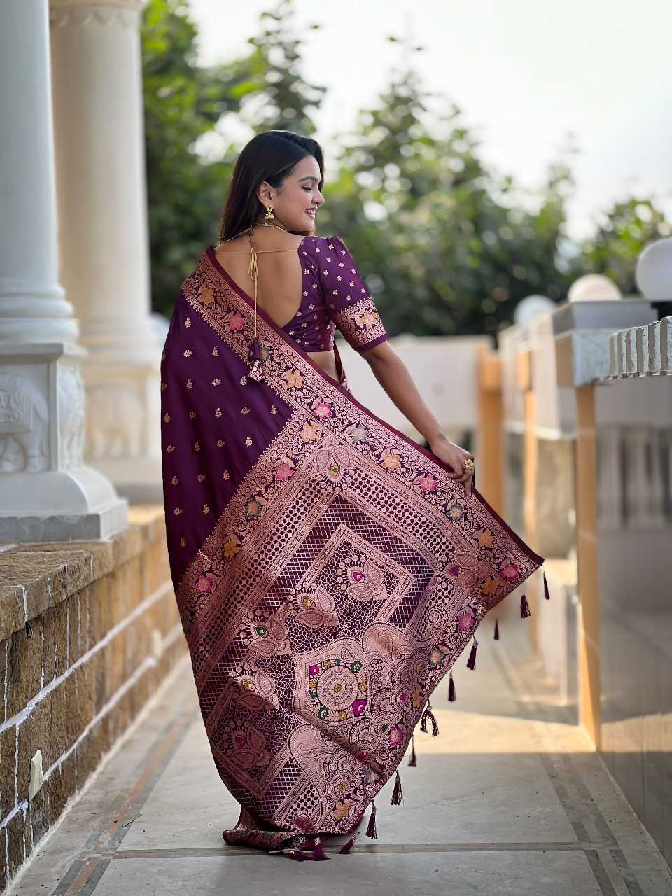 Ynf Banana Silk RIN197 2986 Sarees Wholesale Designer Sarees Bridal Sarees Silk Sarees Manufacturer