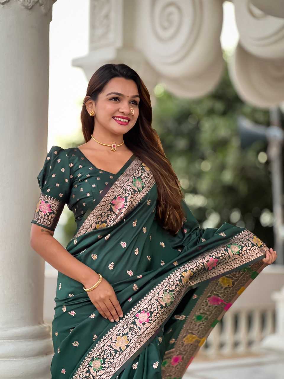 Ynf Banana Silk RIN197 2986 Sarees Wholesale Designer Sarees Bridal Sarees Silk Sarees Manufacturer
