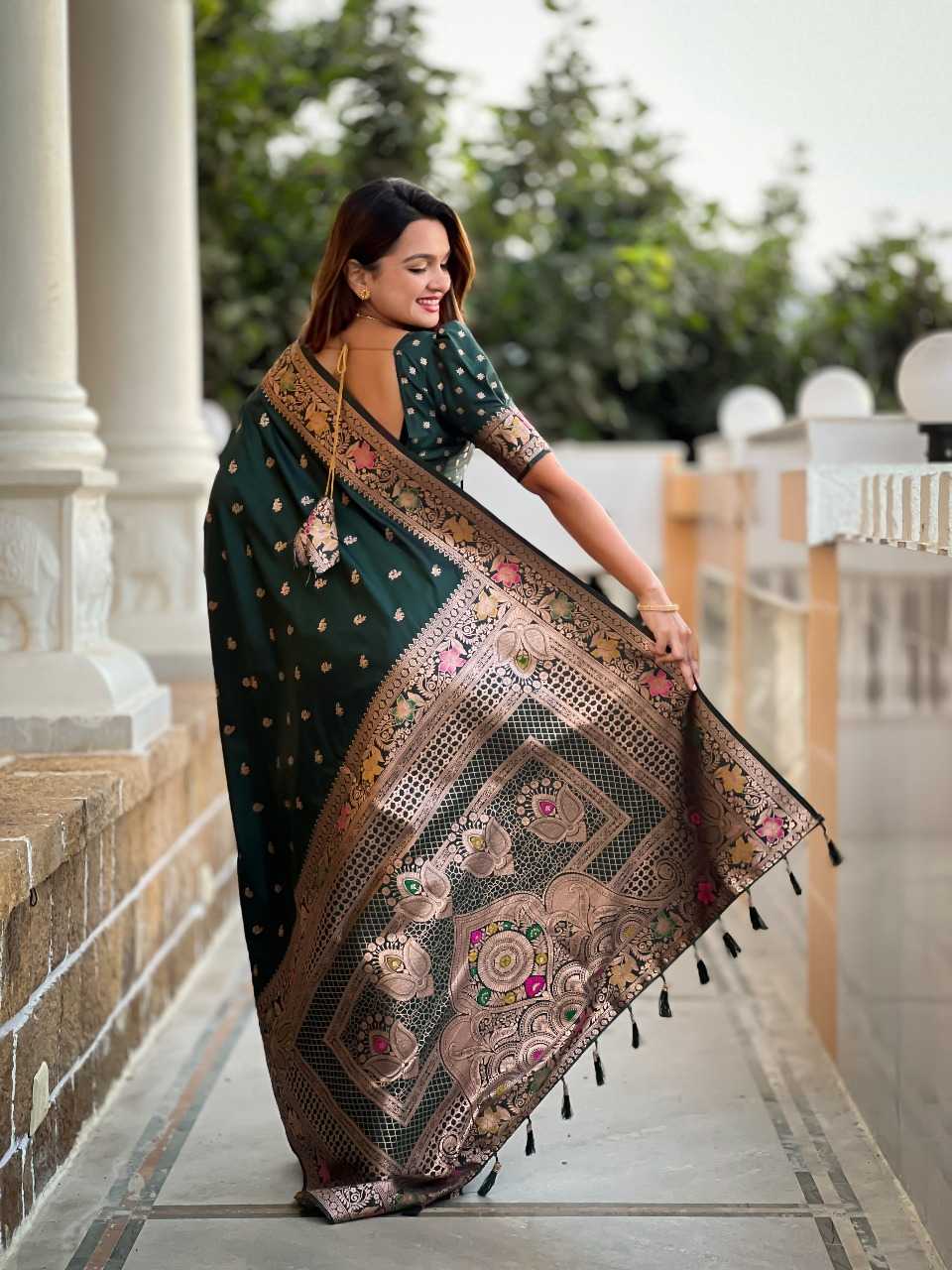 Ynf Banana Silk RIN197 2986 Sarees Wholesale Designer Sarees Bridal Sarees Silk Sarees Manufacturer