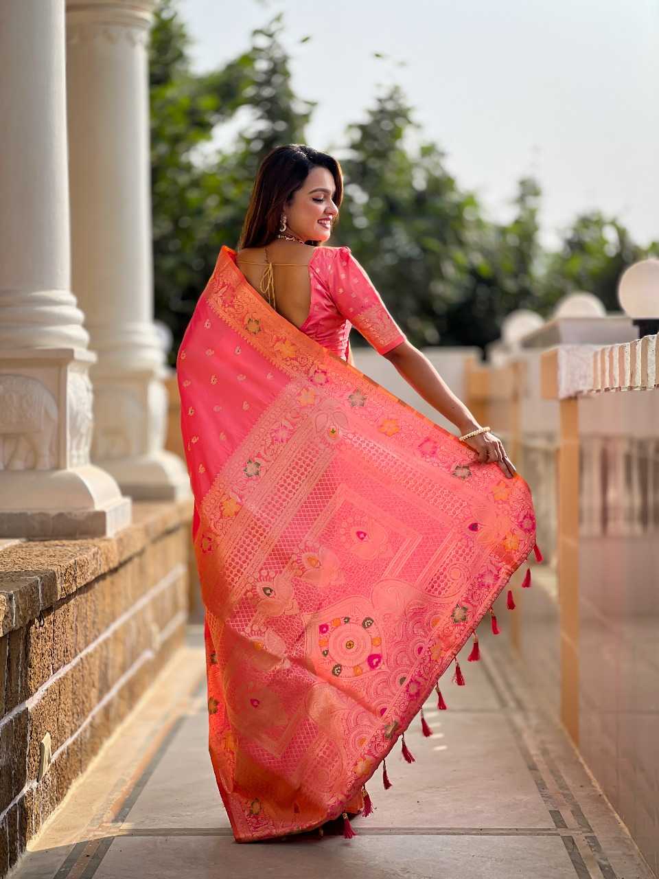 Ynf Banana Silk RIN197 2986 Sarees Wholesale Designer Sarees Bridal Sarees Silk Sarees Manufacturer