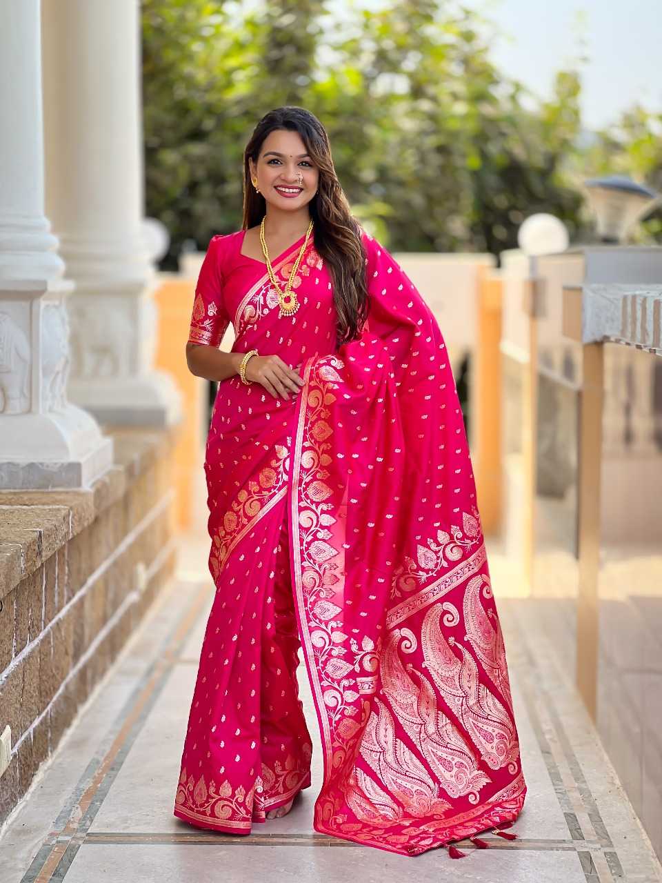 Ynf Banana Silk RIN197 2987 Sarees Wholesale Designer Sarees Fancy Sarees Silk Sarees Manufacturer