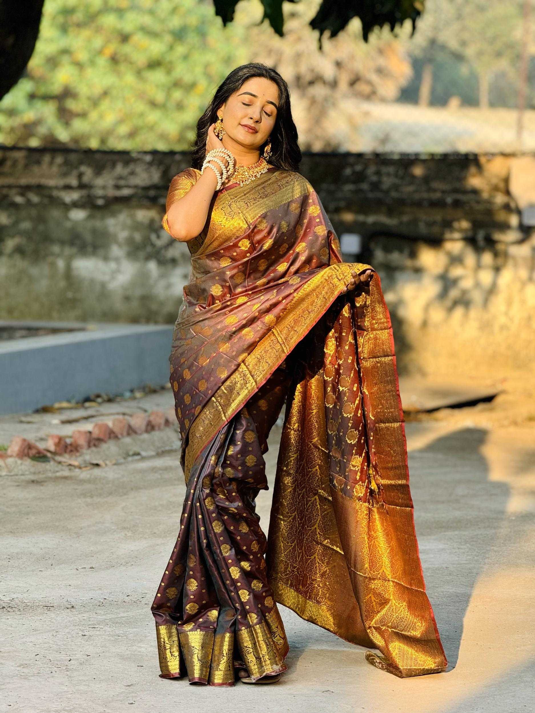 Ynf Banana Silk RIN211 Pushpa-Vol-8 Silk Sarees Wholesale Banarasi Silk Sarees Fancy Silk Sarees Banarasi Silk Sarees With Zari Work Manufacturer