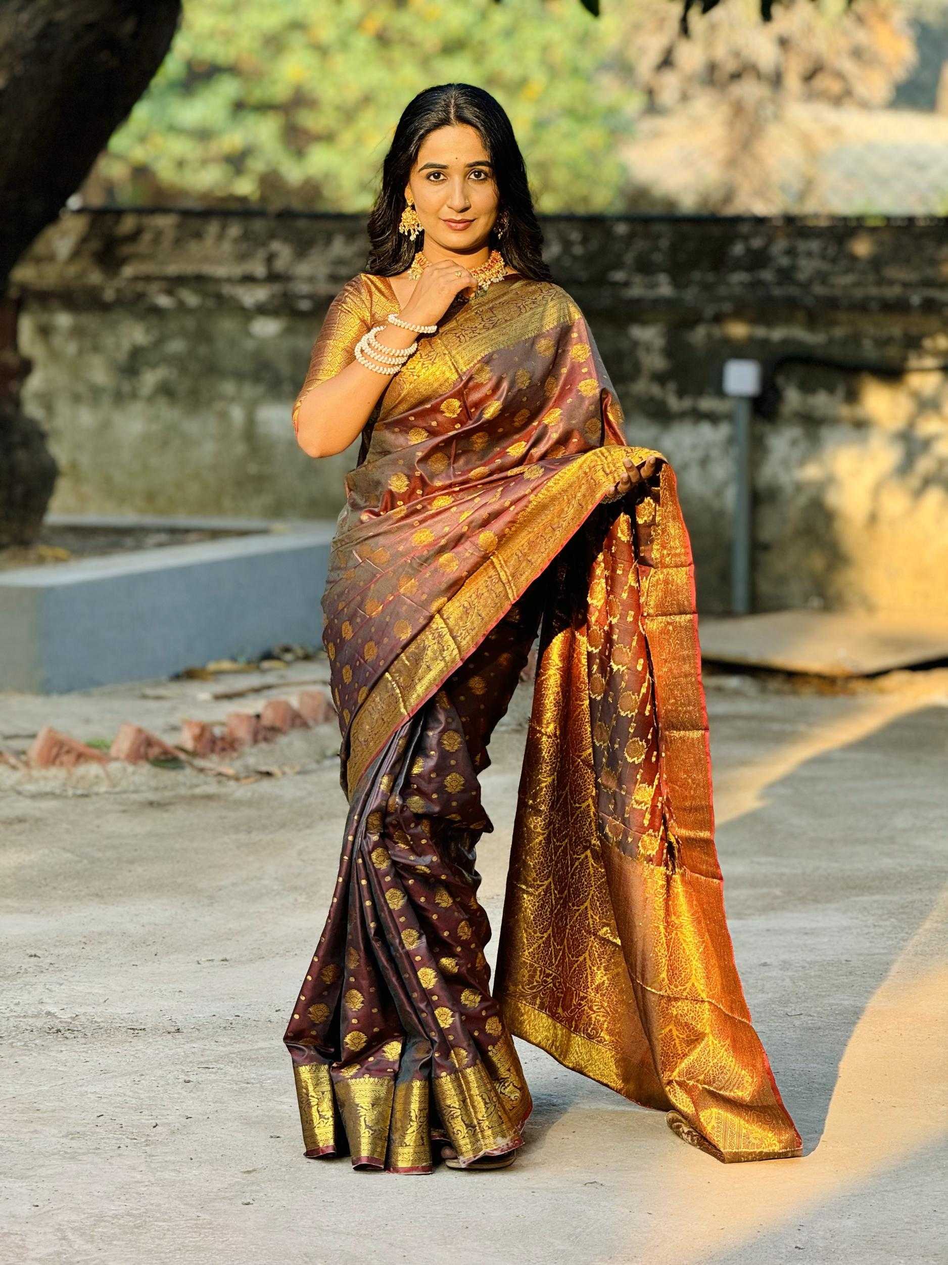 Ynf Banana Silk RIN211 Pushpa-Vol-8 Silk Sarees Wholesale Banarasi Silk Sarees Fancy Silk Sarees Banarasi Silk Sarees With Zari Work Manufacturer