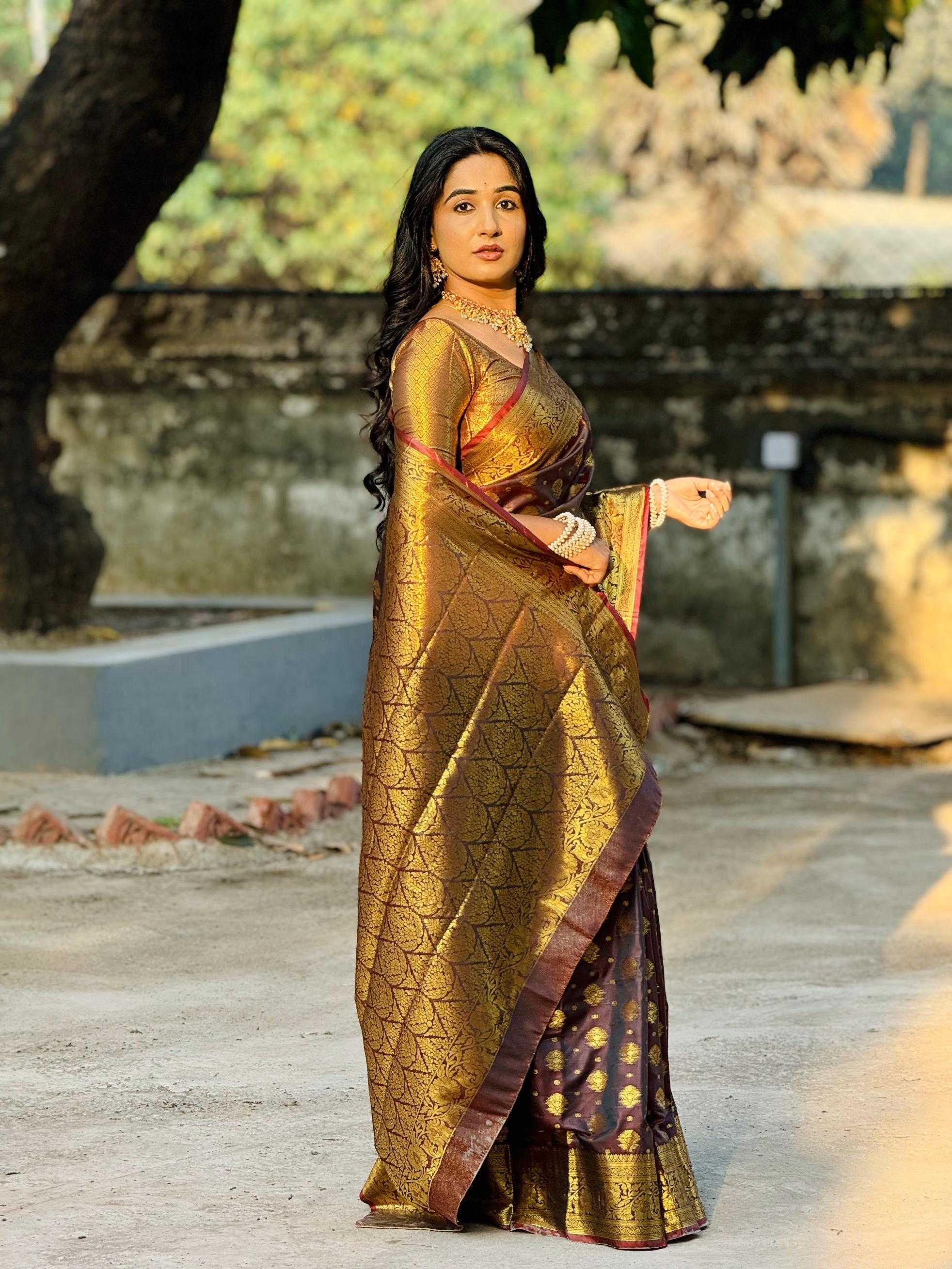 Ynf Banana Silk RIN211 Pushpa-Vol-8 Silk Sarees Wholesale Banarasi Silk Sarees Fancy Silk Sarees Banarasi Silk Sarees With Zari Work Manufacturer