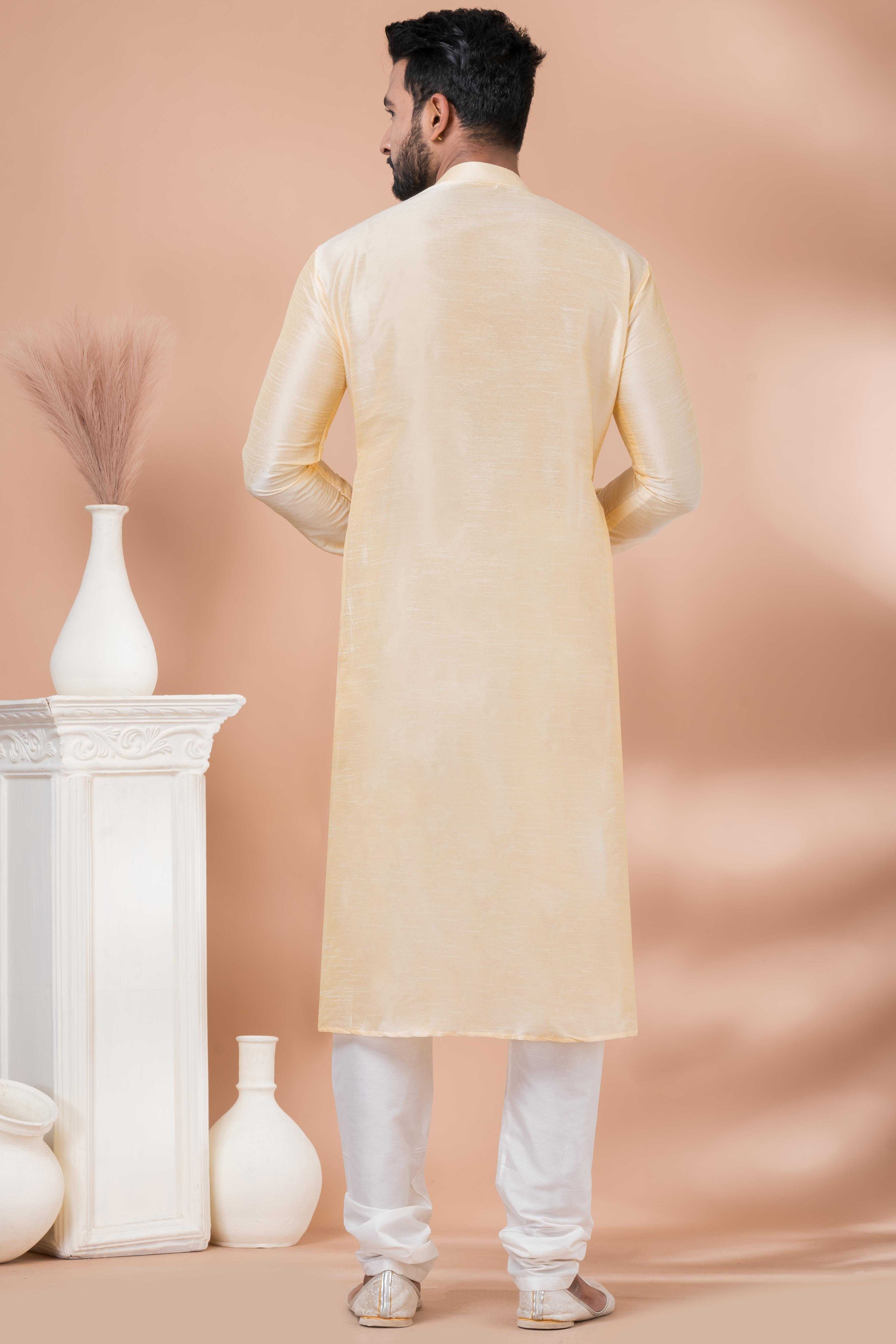 Ynf Banana Silk RIN223 3388A Mens Wear Festive Collections Wholesale Mens Kurtas Mens Kurta Pyjama Onam Collections Manufacturer