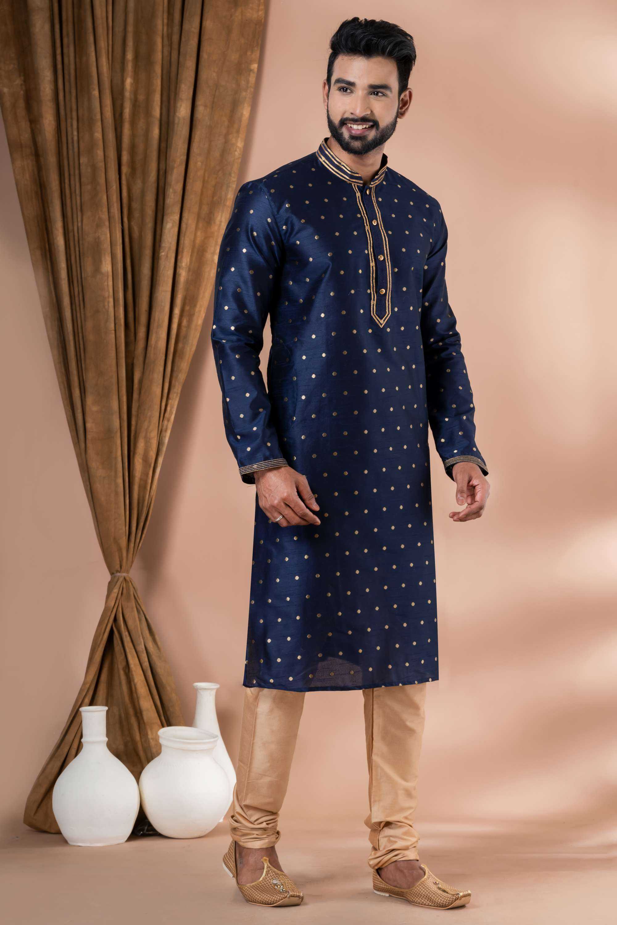 Ynf Banana Silk RIN223 3423A Mens Wear Wholesale Mens Kurtas Mens Kurta Pyjama Men Wedding kurta Manufacturer