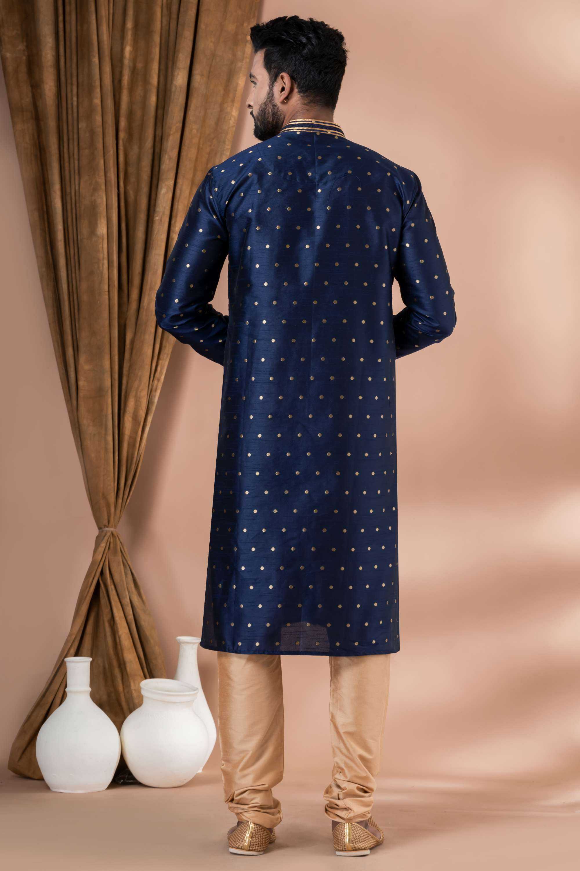 Ynf Banana Silk RIN223 3423A Mens Wear Wholesale Mens Kurtas Mens Kurta Pyjama Men Wedding kurta Manufacturer