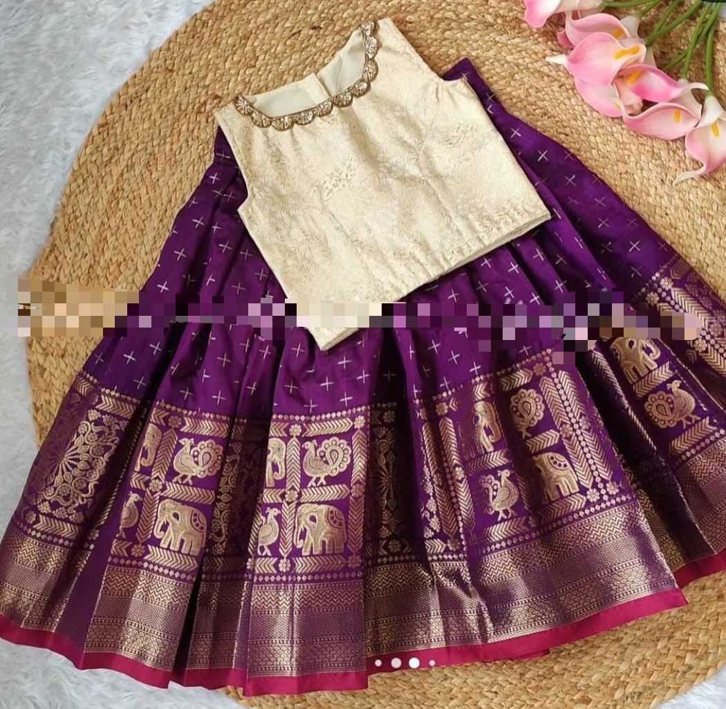 Ynf Banarasi Cotton KESH493 BANARAS Kids Wear Wholesale Kids Lehenga Kids Lehenga Choli Baby Girl Lehenga Manufacturer