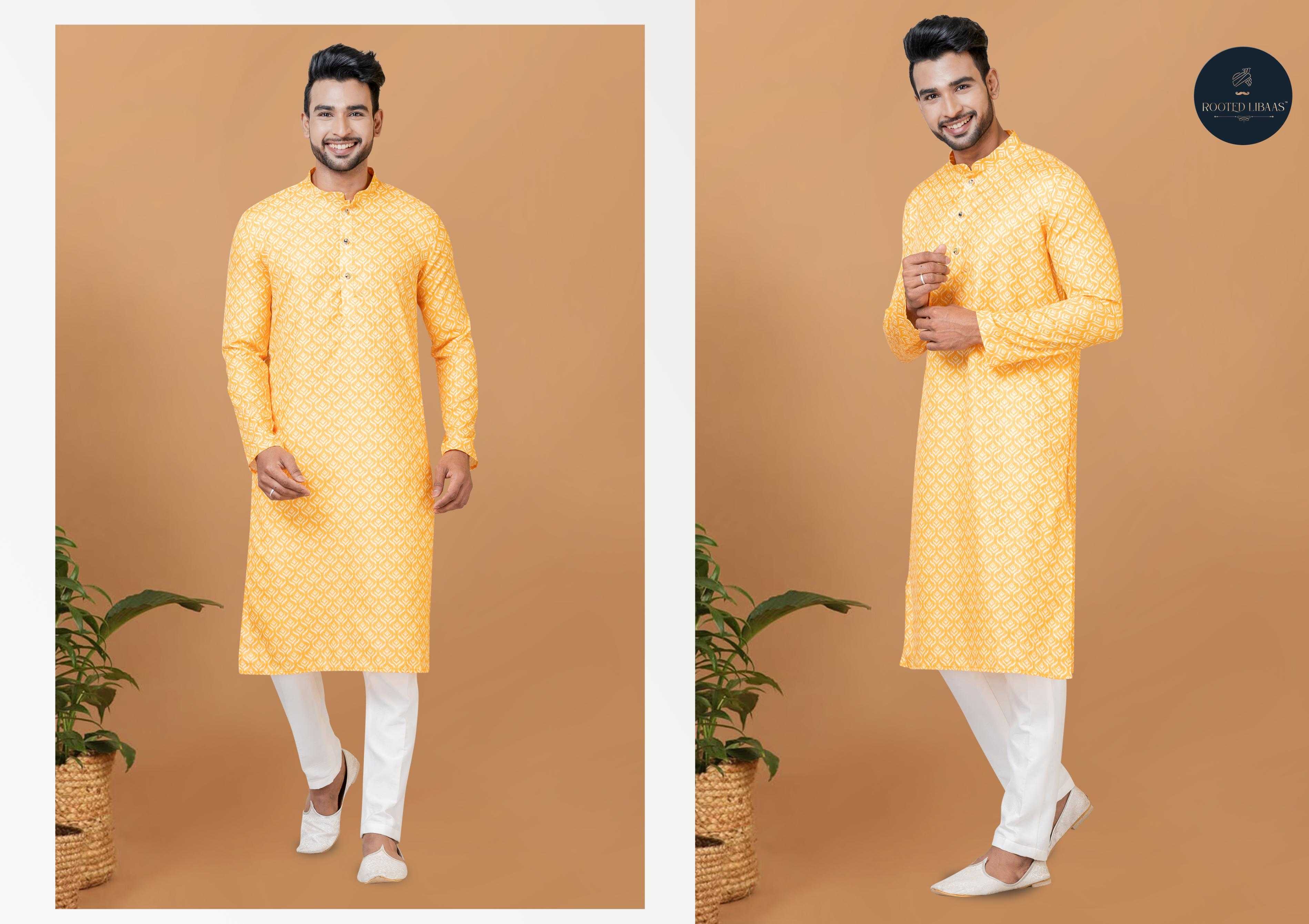 Ynf Banarasi Cotton RIN223 3194C Mens Wear Wholesale Mens Kurtas Mens Kurta Pyjama Men Wedding kurta Manufacturer