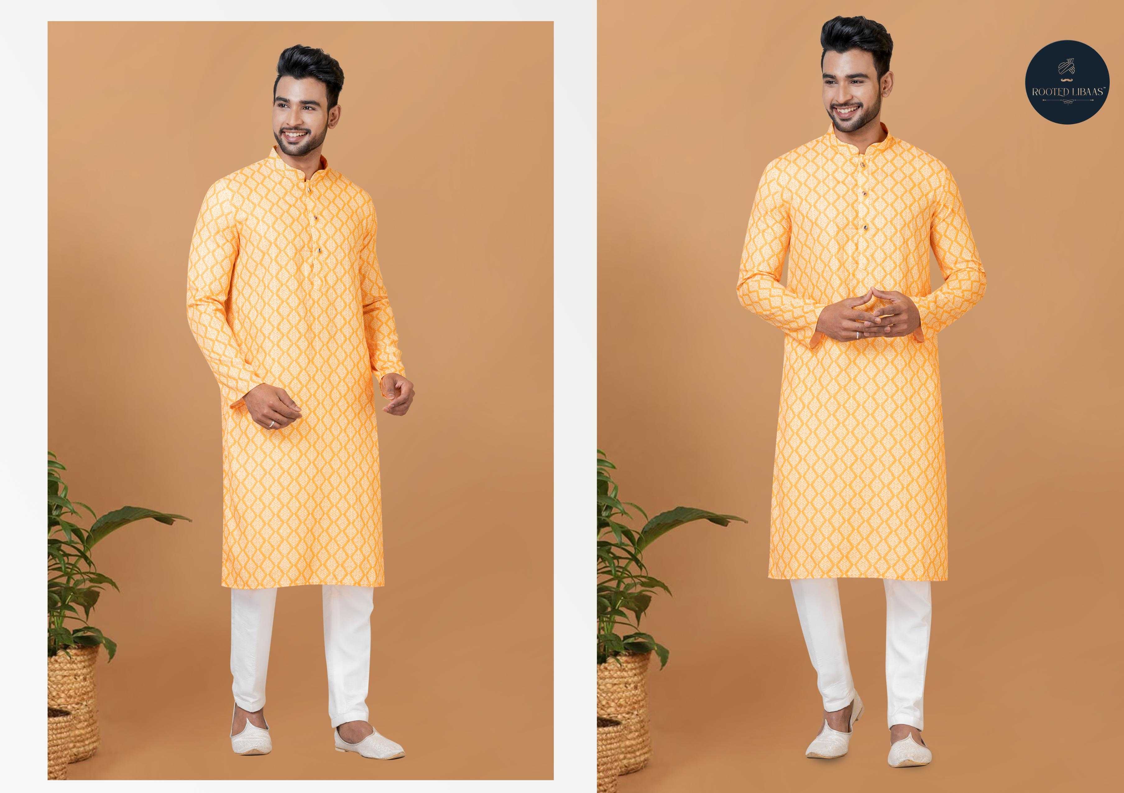 Ynf Banarasi Cotton RIN223 3204A Mens Wear Wholesale Mens Kurtas Mens Kurta Pyjama Men Wedding kurta Manufacturer