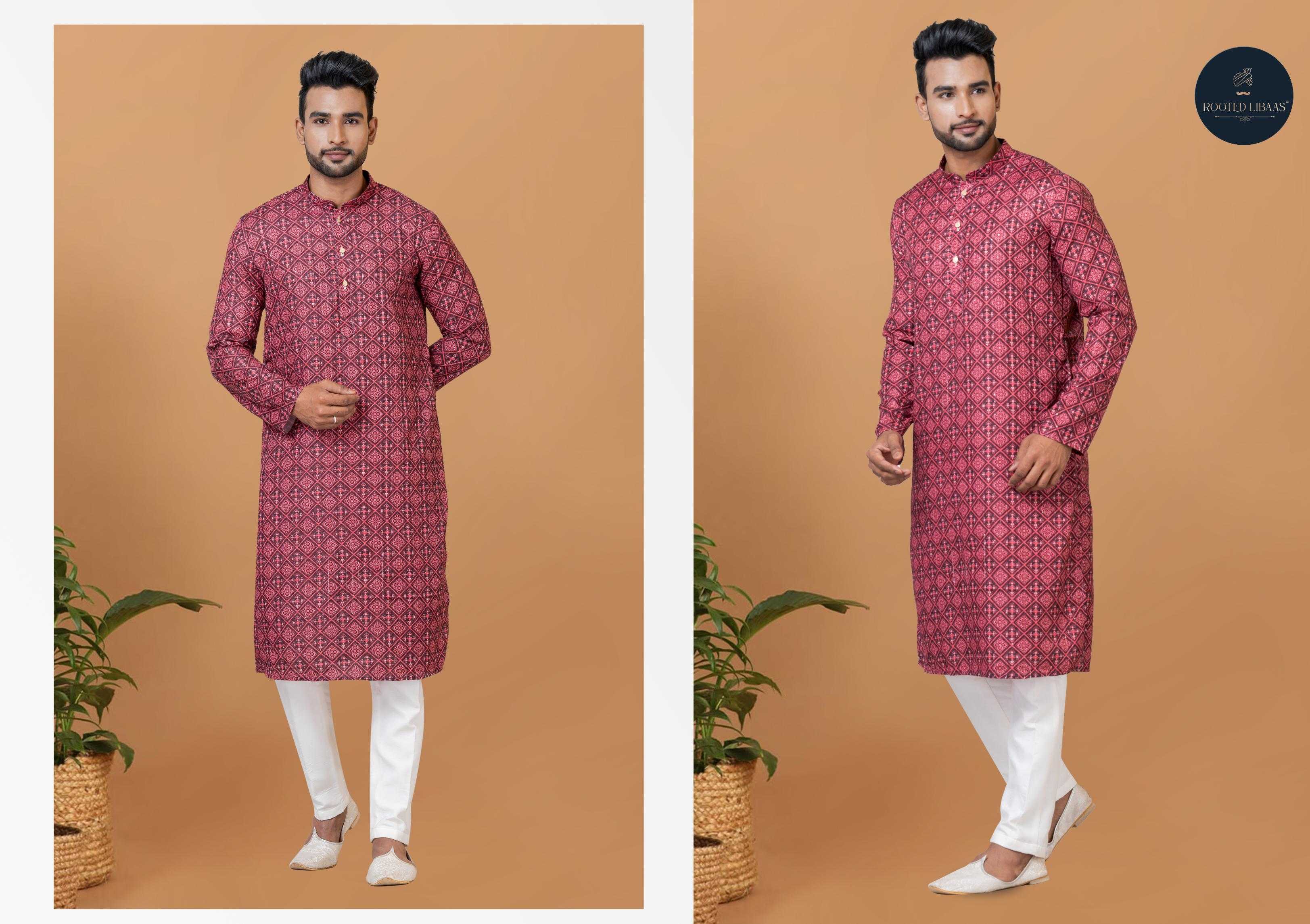 Ynf Banarasi Cotton RIN223 3206C Mens Wear Wholesale Mens Kurtas Mens Kurta Pyjama Men Wedding kurta Manufacturer