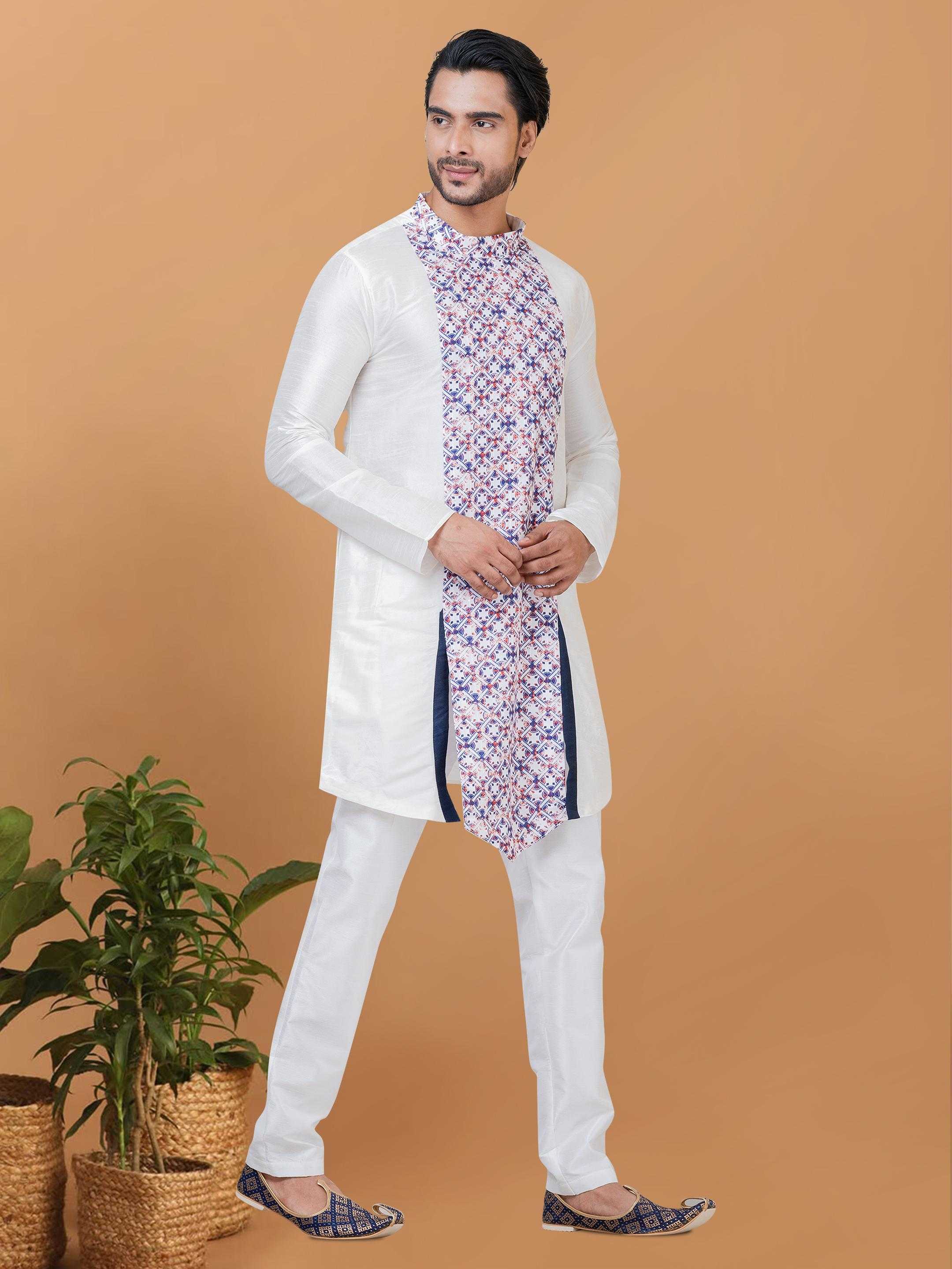 Ynf Banarasi Jacquard RIN223 3218B Mens Wear Festive Collections Wholesale Mens Kurtas Mens Kurta Pyjama Onam Collections Manufacturer
