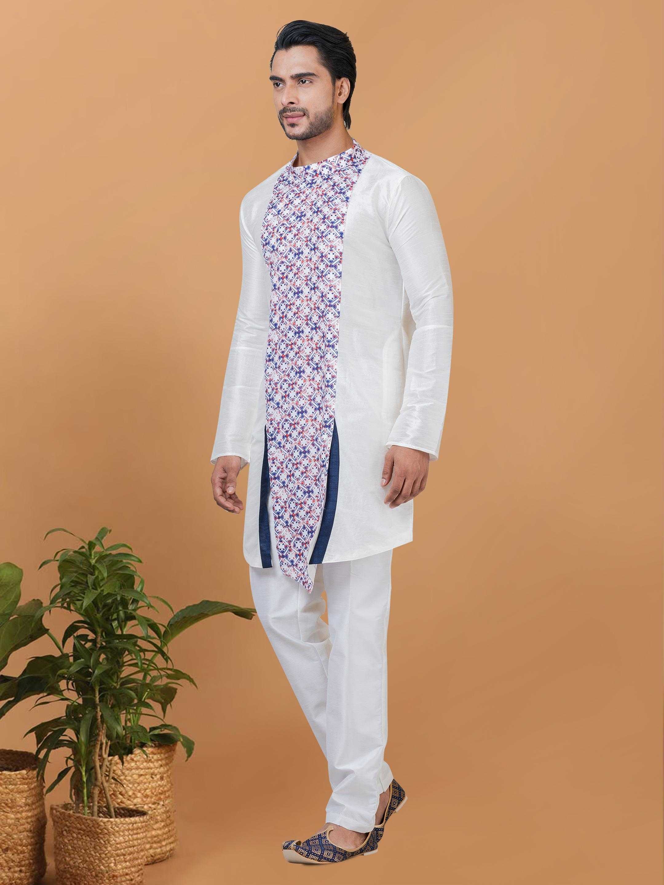 Ynf Banarasi Jacquard RIN223 3218B Mens Wear Festive Collections Wholesale Mens Kurtas Mens Kurta Pyjama Onam Collections Manufacturer