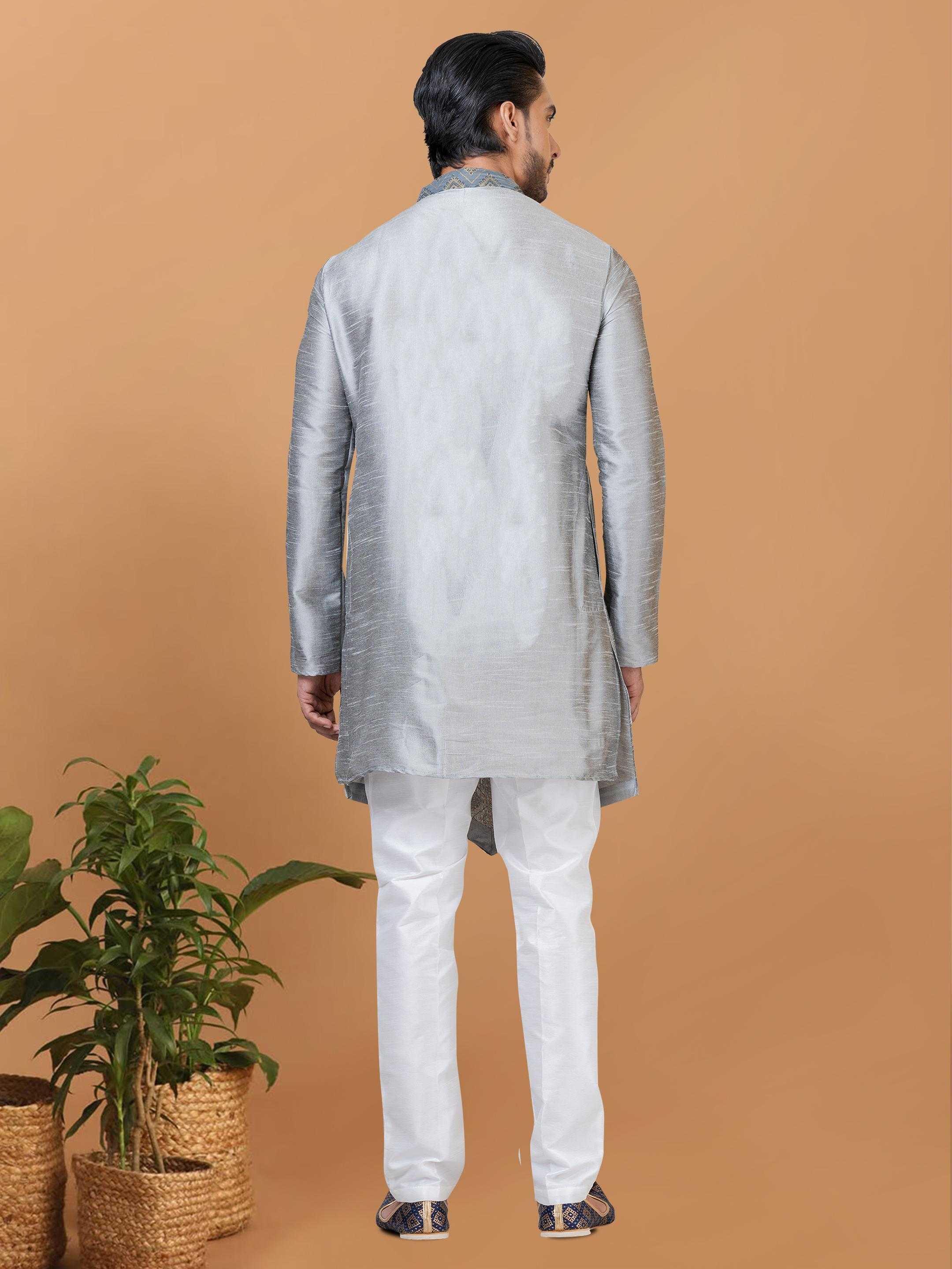 Ynf Banarasi Jacquard RIN223 3220A Mens Wear Wholesale Mens Kurtas Mens Kurta Pyjama Men Wedding kurta Manufacturer
