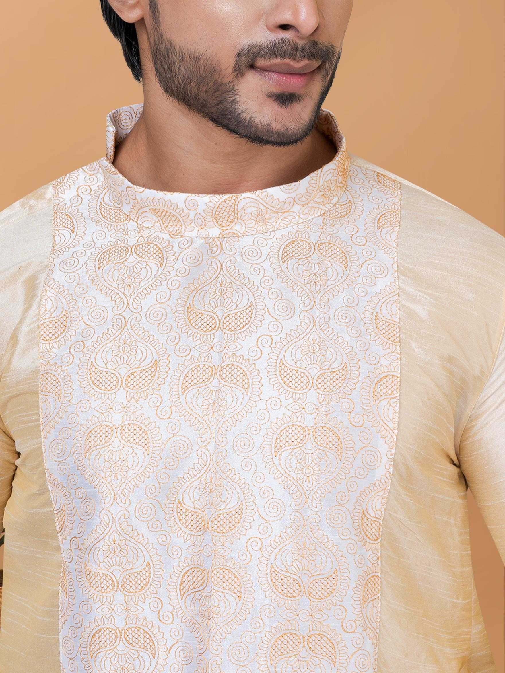 Ynf Banarasi Jacquard RIN223 3221C Mens Wear Festive Collections Wholesale Mens Kurtas Mens Kurta Pyjama Onam Collections Manufacturer