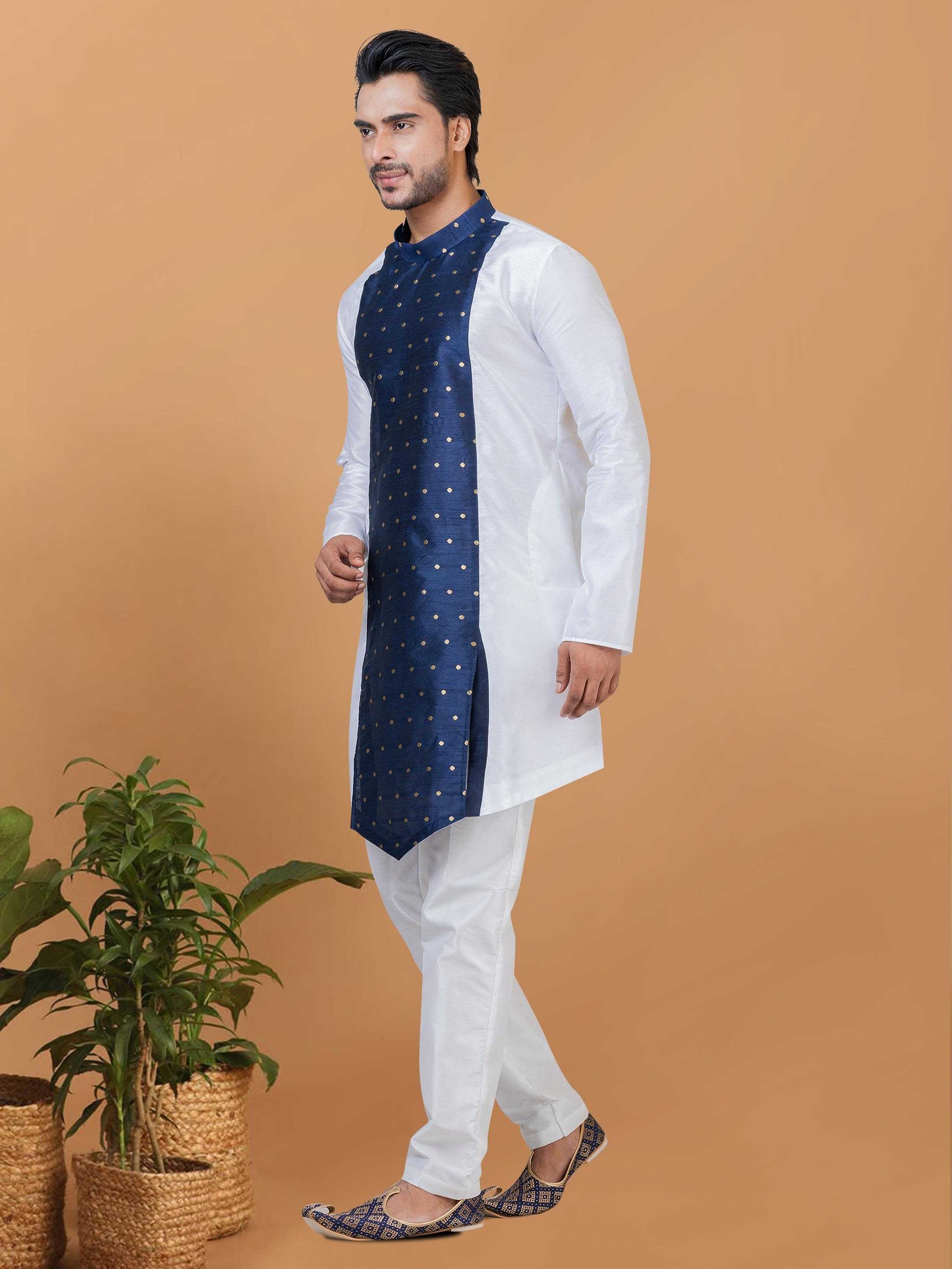 Ynf Banarasi Jacquard RIN223 3223B Mens Wear Festive Collections Wholesale Mens Kurtas Mens Kurta Pyjama Onam Collections Manufacturer