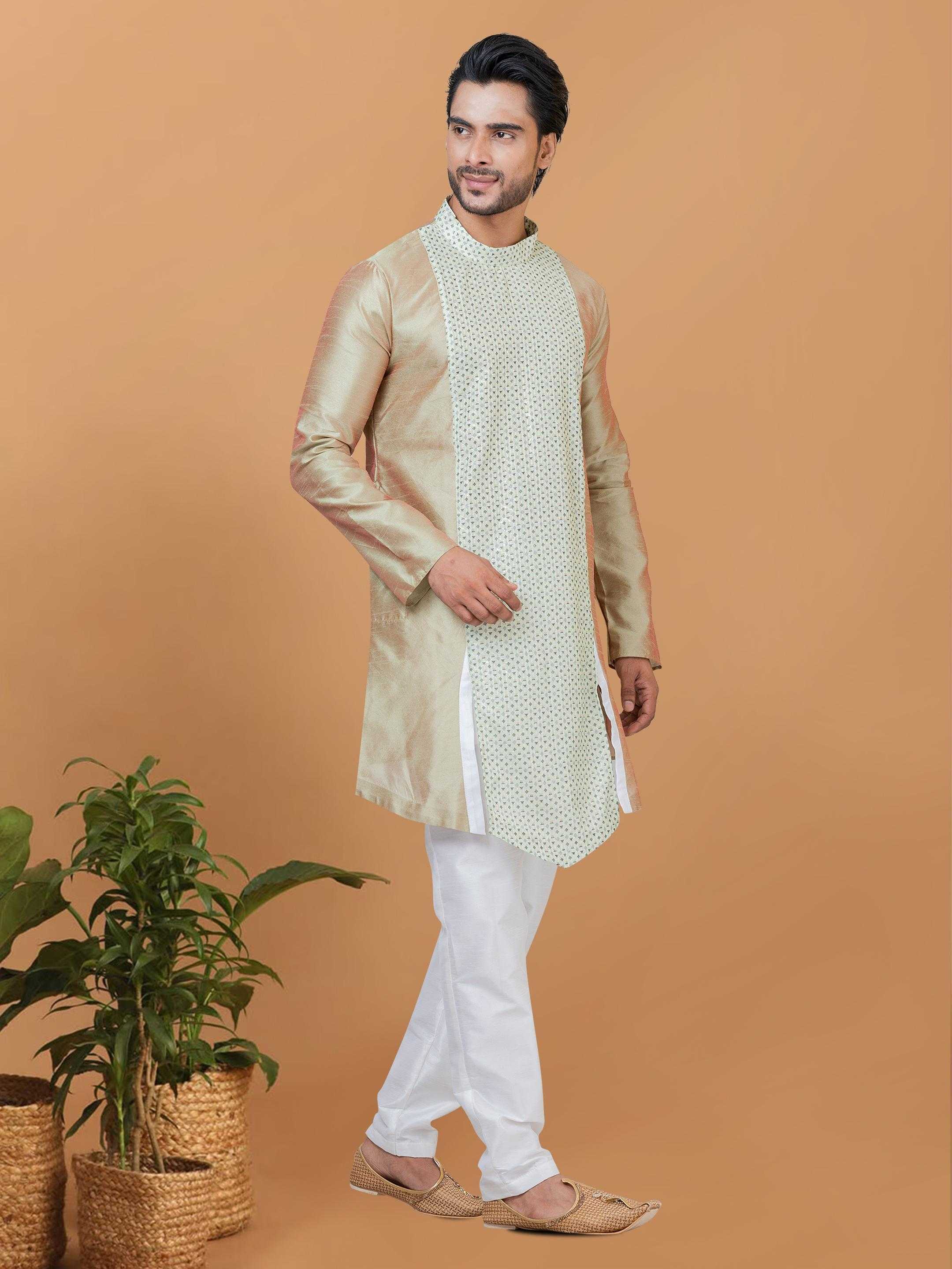 Ynf Banarasi Jacquard RIN223 3224C Mens Wear Festive Collections Wholesale Mens Kurtas Mens Kurta Pyjama Onam Collections Manufacturer