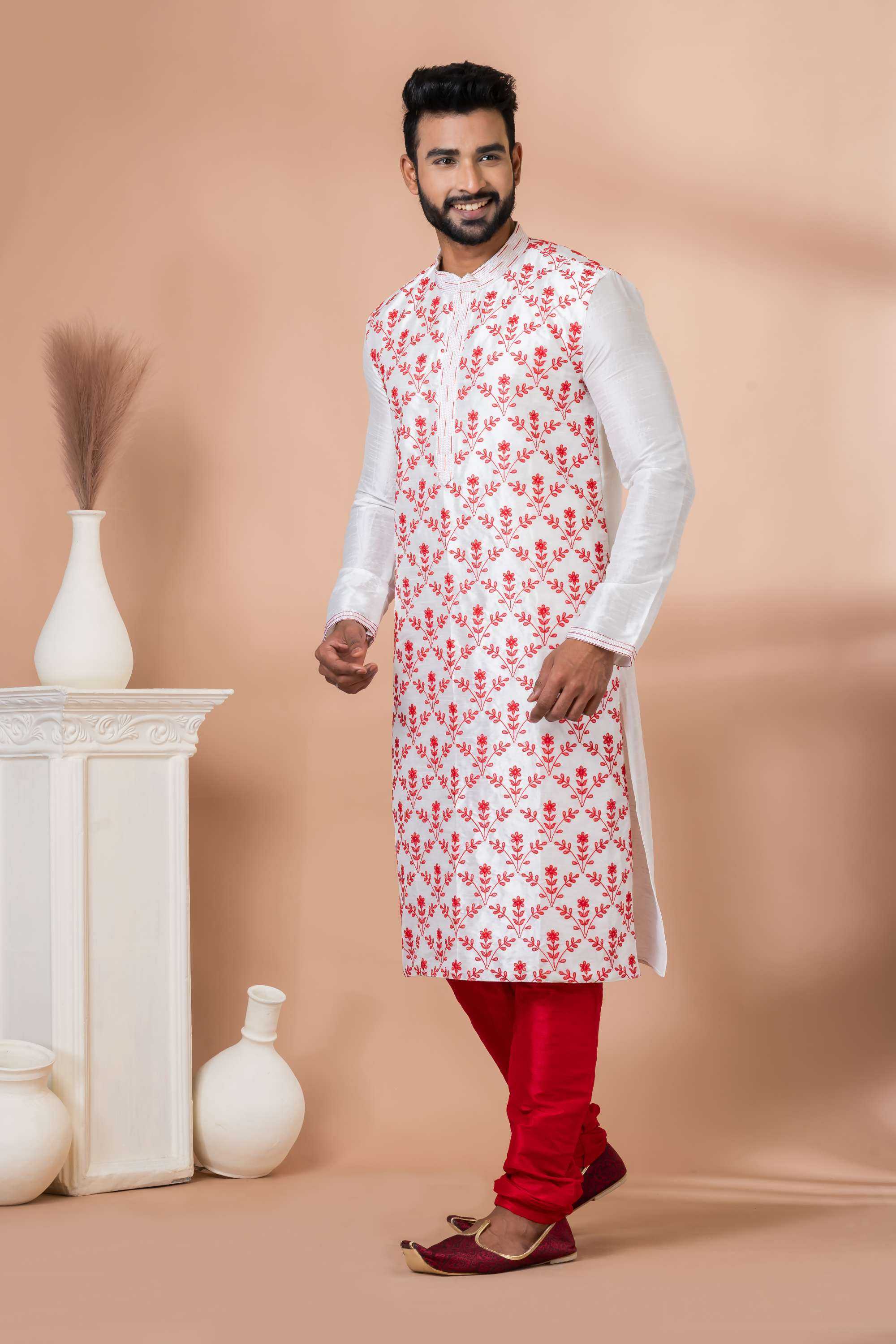 Ynf Banarasi Jacquard RIN223 3324A Mens Wear Wholesale Mens Kurtas Mens Kurta Pyjama Men Wedding kurta Manufacturer