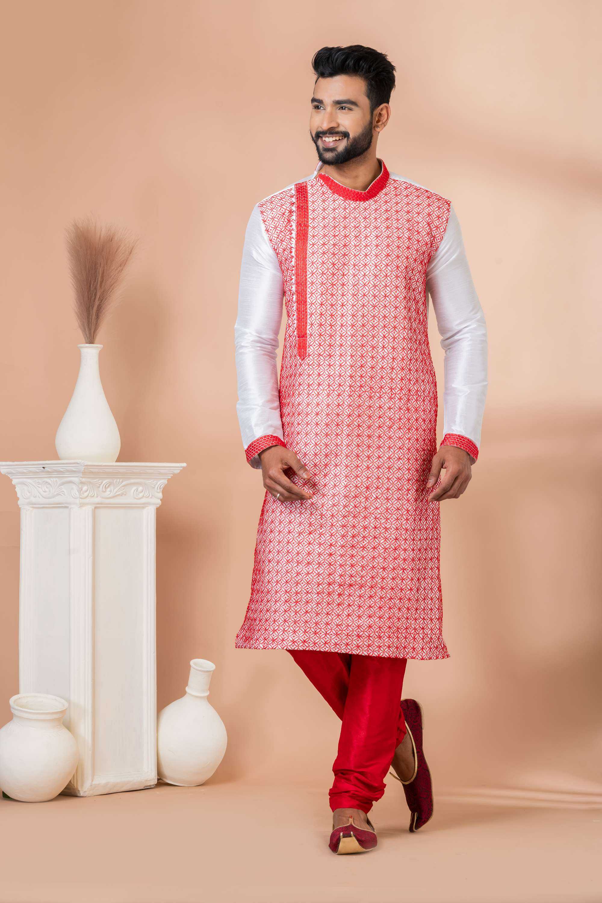 Ynf Banarasi Jacquard RIN223 3325A Mens Wear Wholesale Mens Kurtas Mens Kurta Pyjama Men Wedding kurta Manufacturer